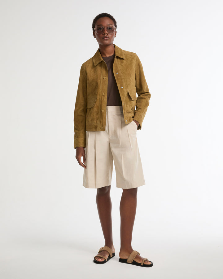 Double-sided lambskin jacket -Yves Salomon - New spring summer collection