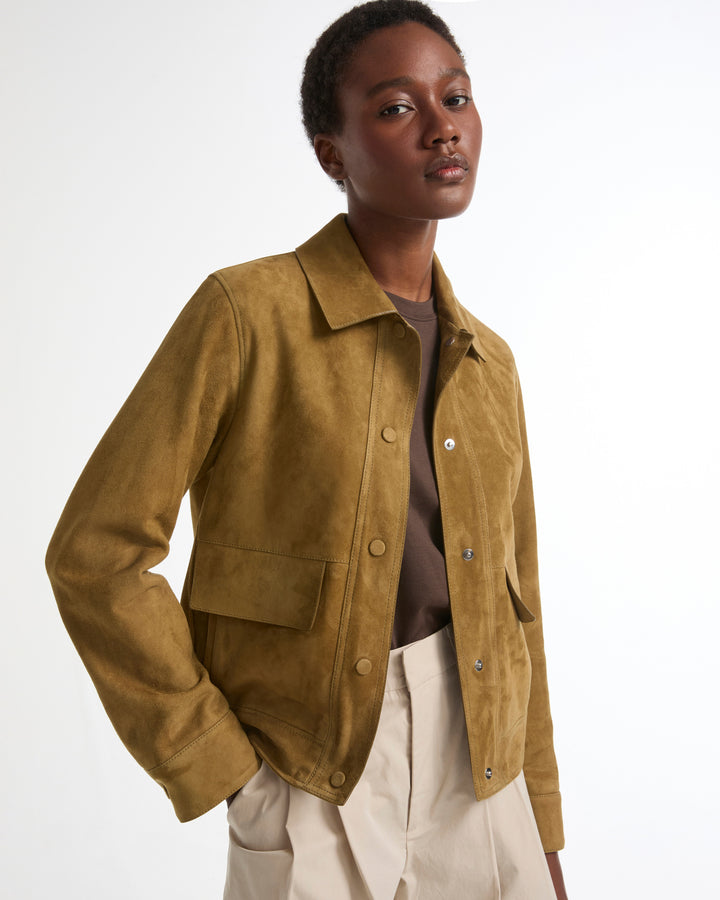 Double-sided lambskin jacket -Yves Salomon - New spring summer collection