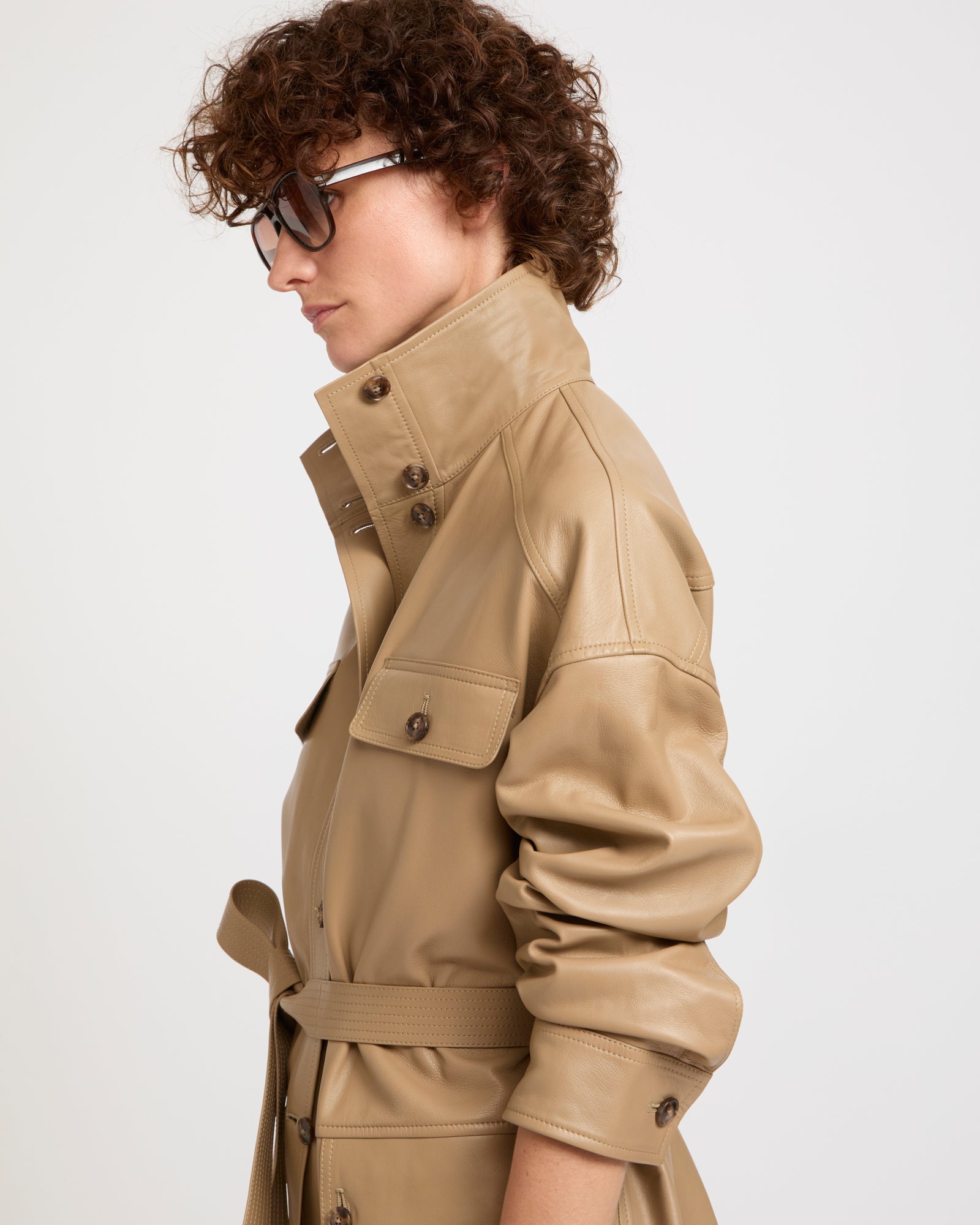 Leather safari jacket -Yves Salomon - New spring summer collection