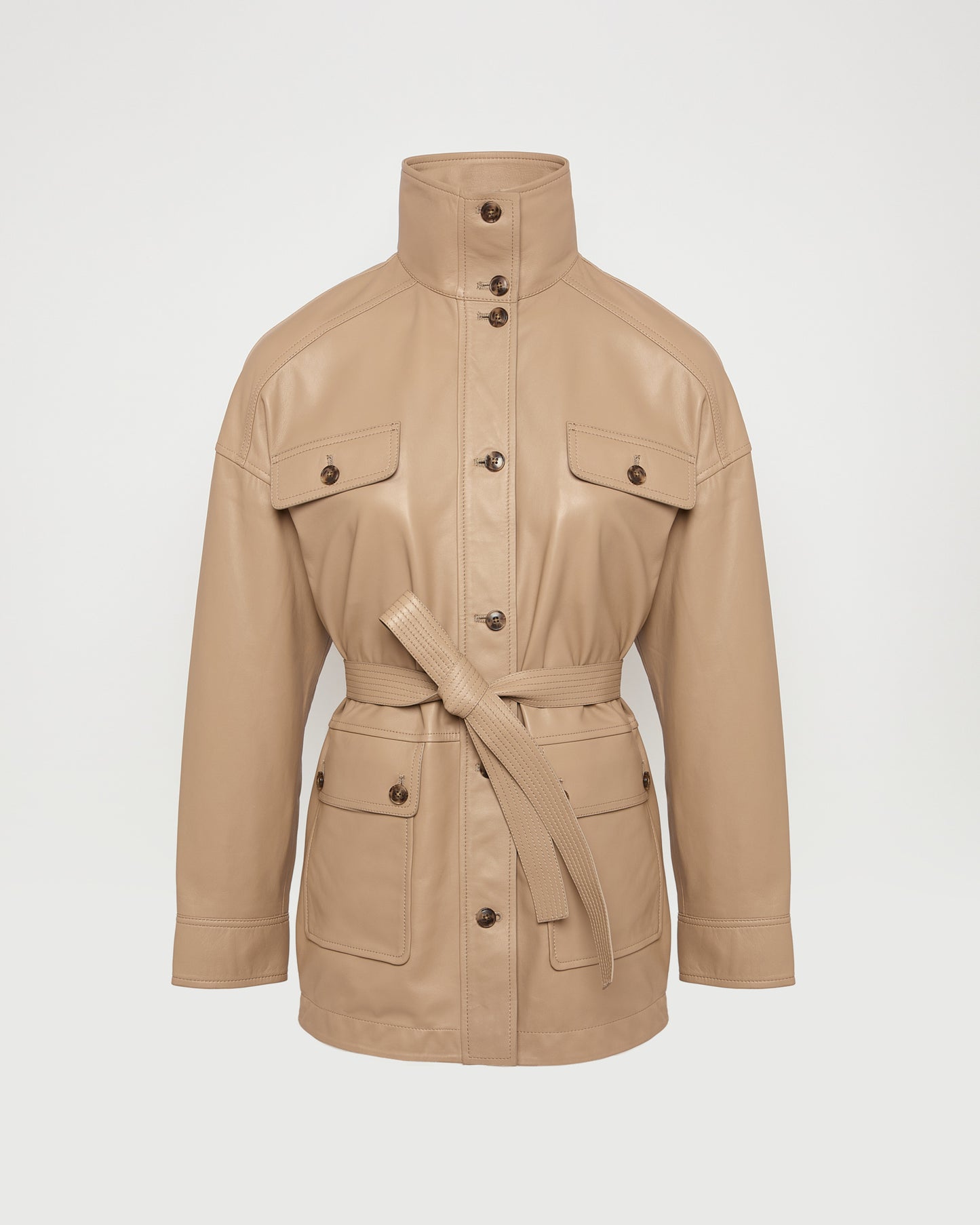 Leather safari jacket -Yves Salomon - New spring summer collection