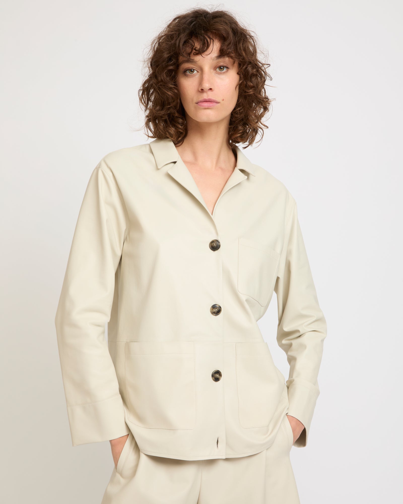 Summer sale - Leather jacket -Yves Salomon - New spring summer collection
