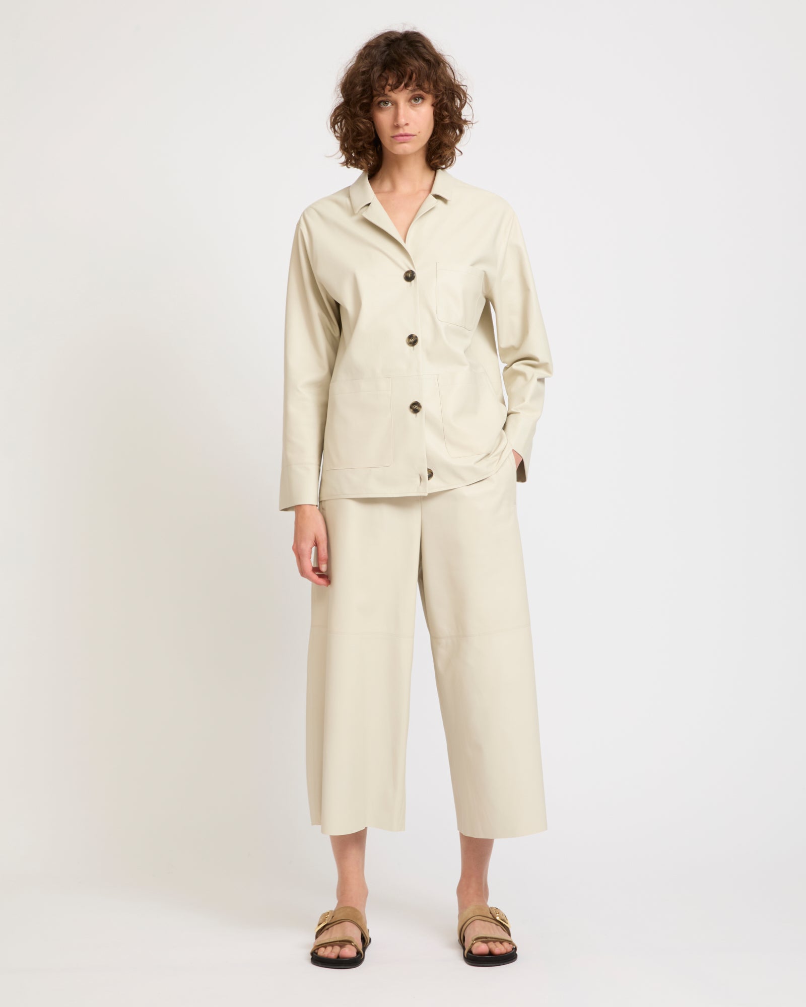 Summer sale - Leather jacket -Yves Salomon - New spring summer collection