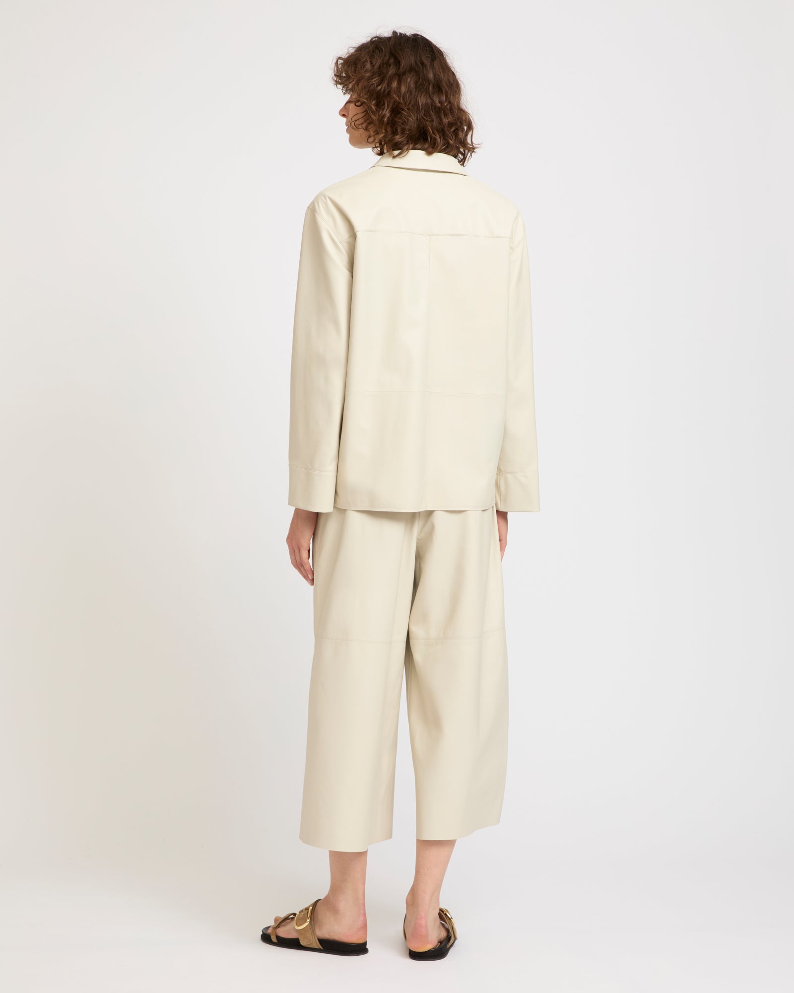 Summer sale - Leather jacket -Yves Salomon - New spring summer collection