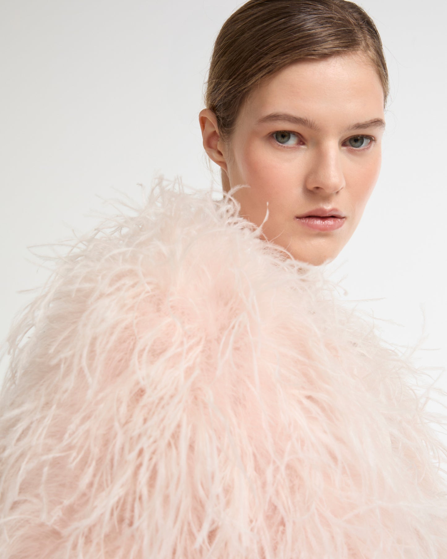 Cropped feather jacket -Yves Salomon - New spring summer collection