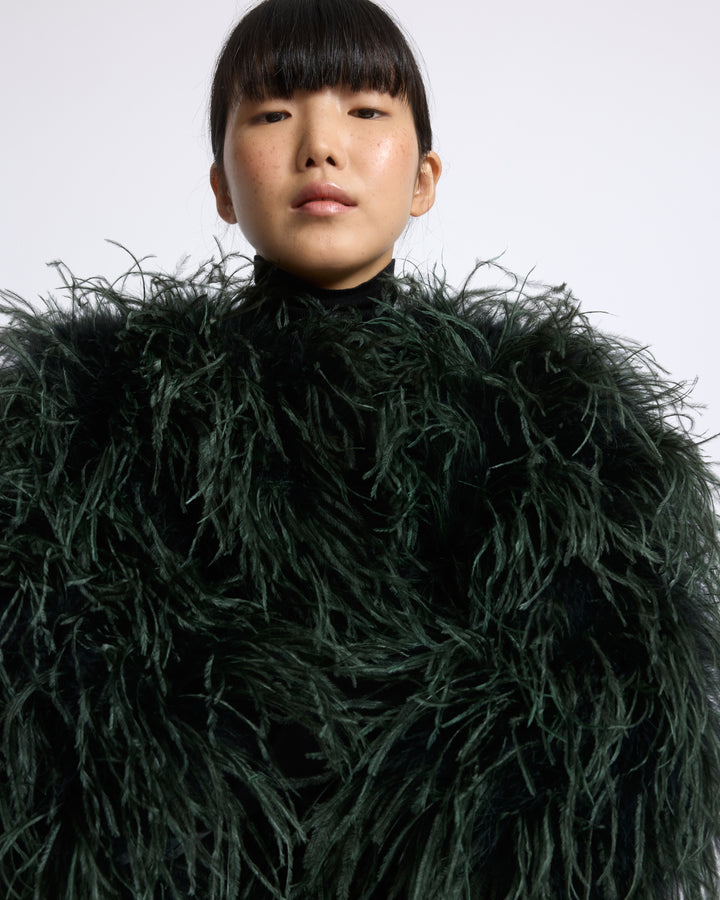 Short ostrich feather jacket - Yves Salomon - New Fall/Winter Collection