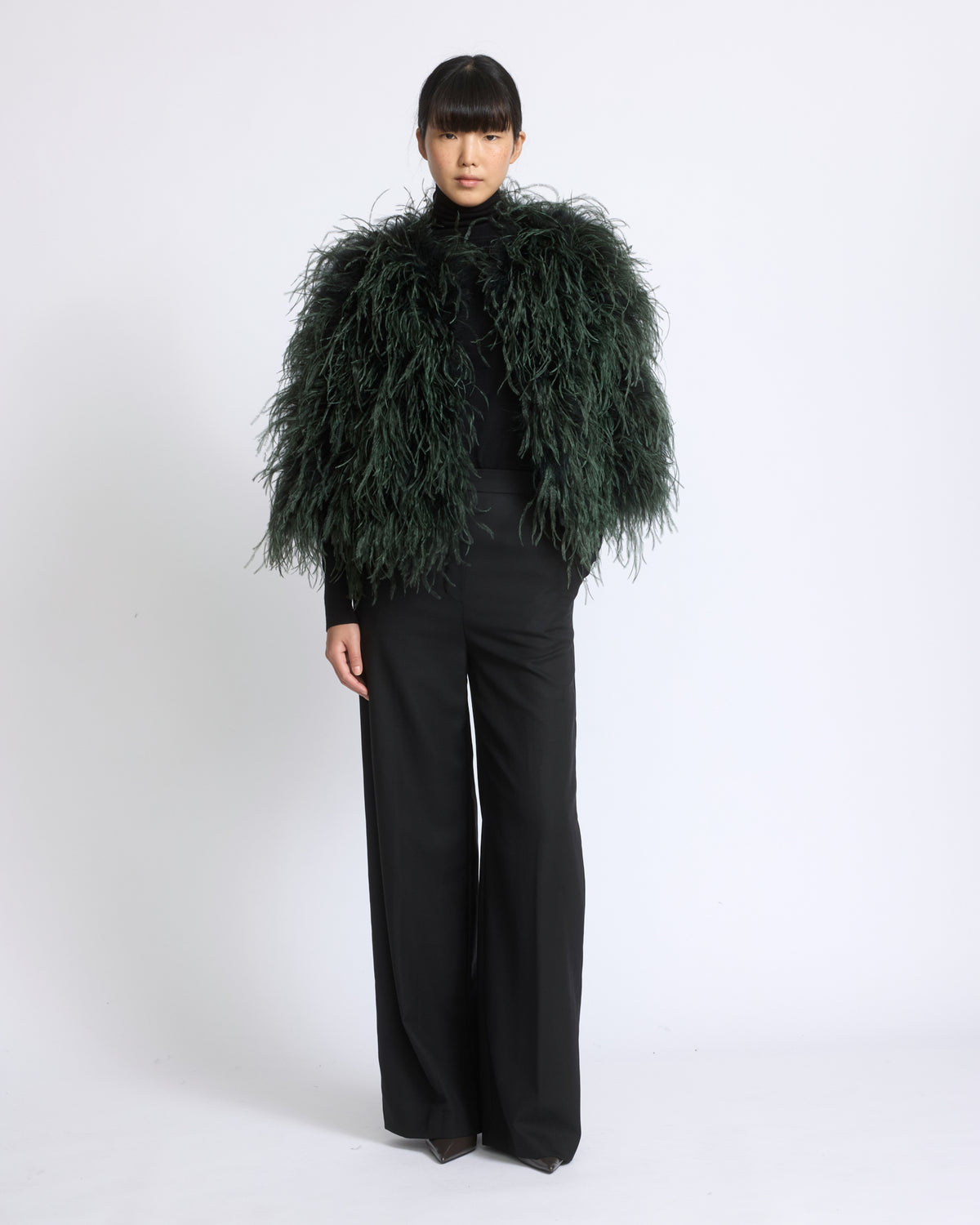 Short ostrich feather jacket - Yves Salomon - New Fall/Winter Collection