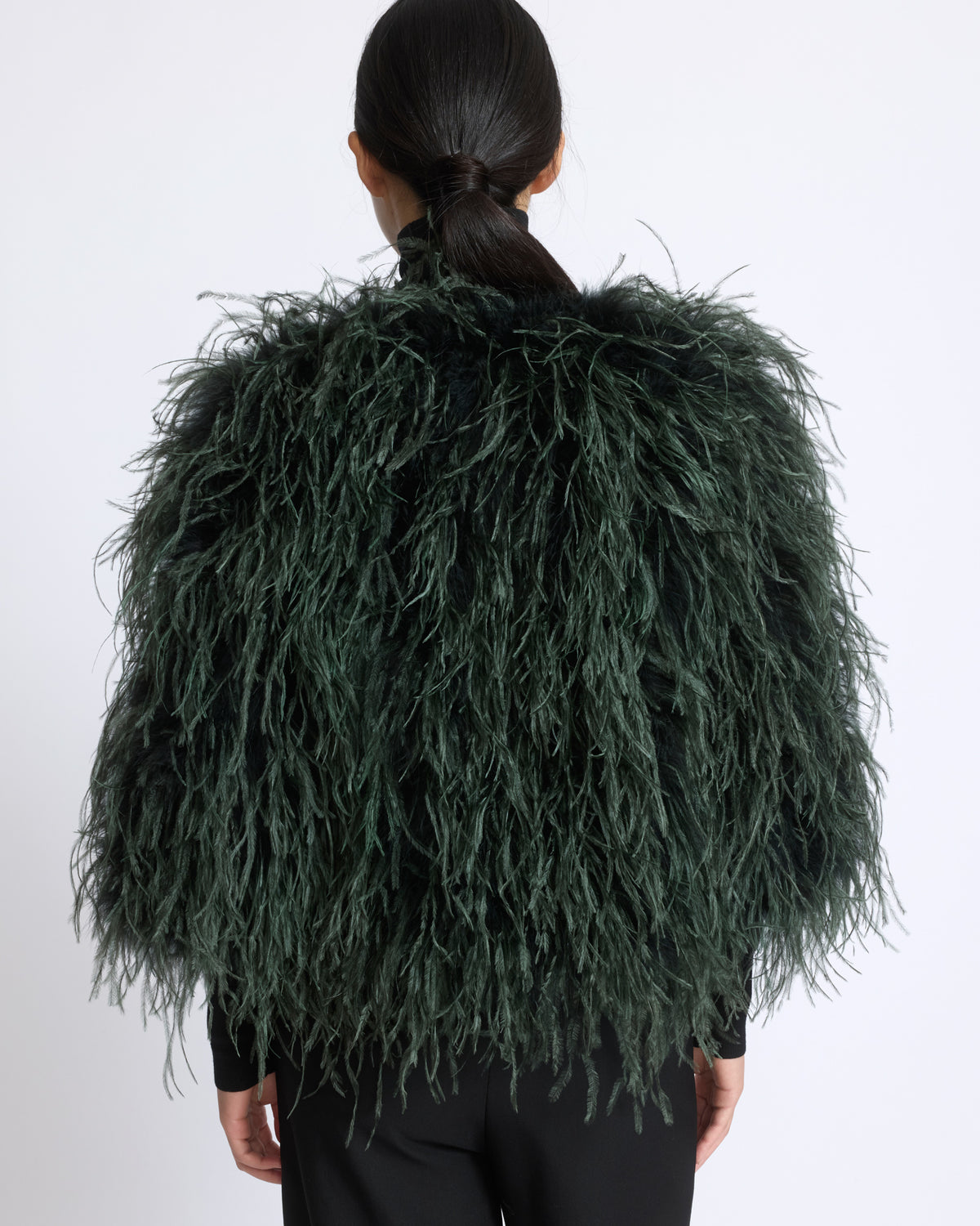Short ostrich feather jacket - Yves Salomon - New Fall/Winter Collection