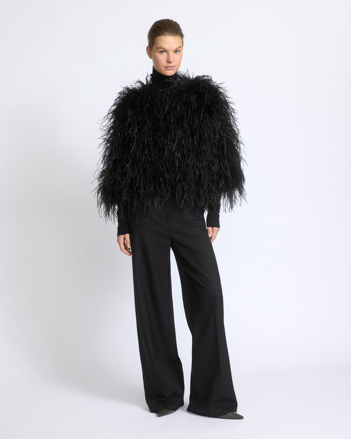 Short ostrich feather jacket - Yves Salomon - New Fall/Winter Collection