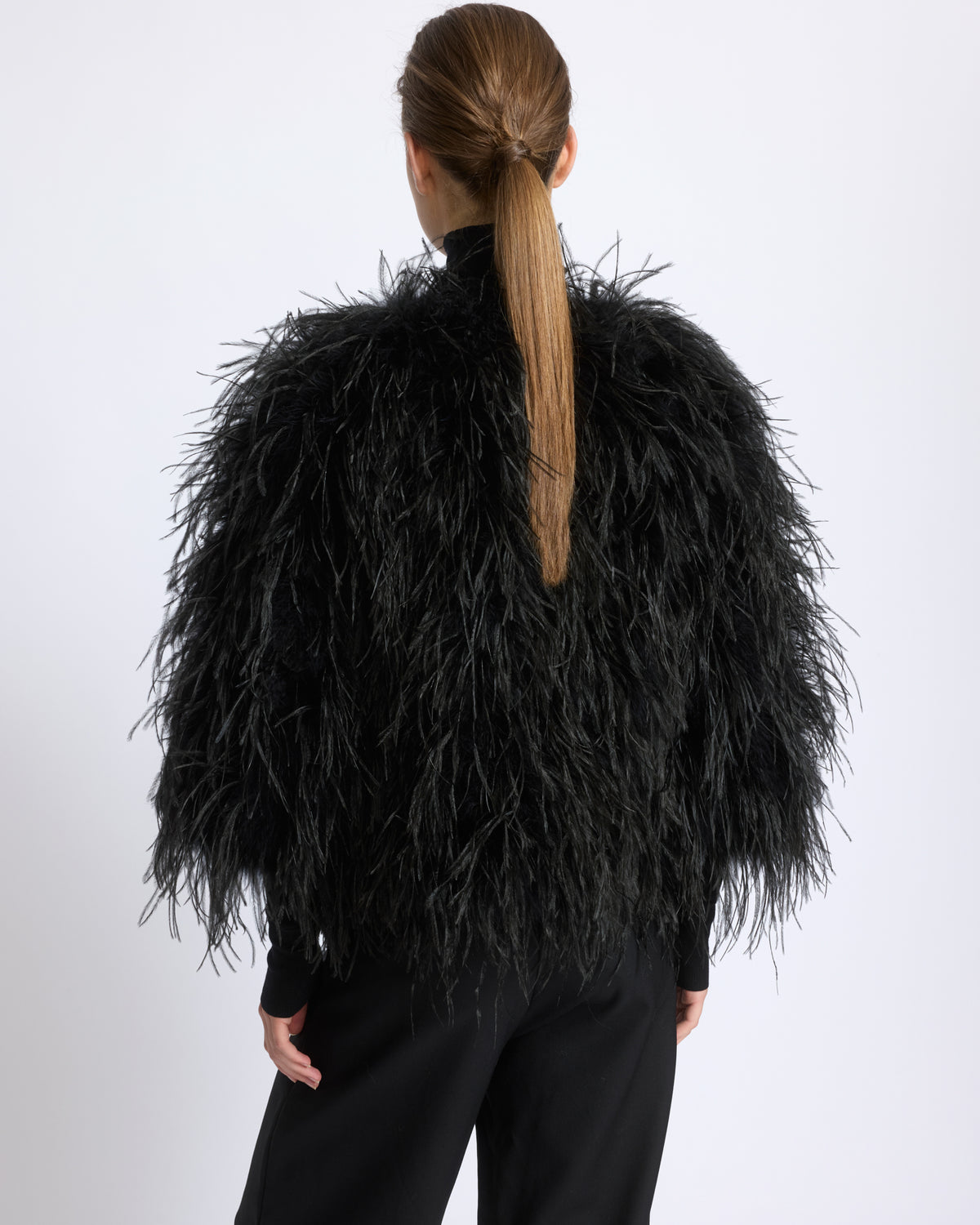 Short ostrich feather jacket - Yves Salomon - New Fall/Winter Collection