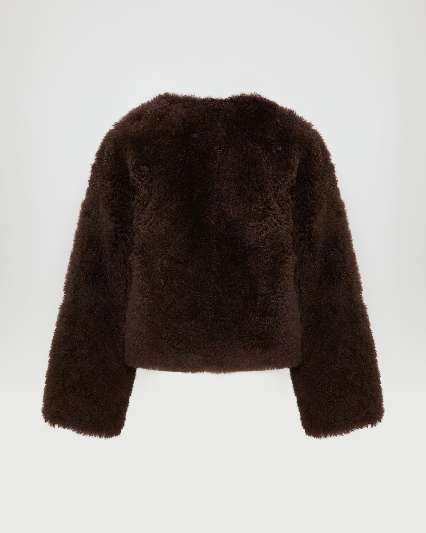 Short cashmere lambskin and merino knit jacket -Yves Salomon - New spring summer collection