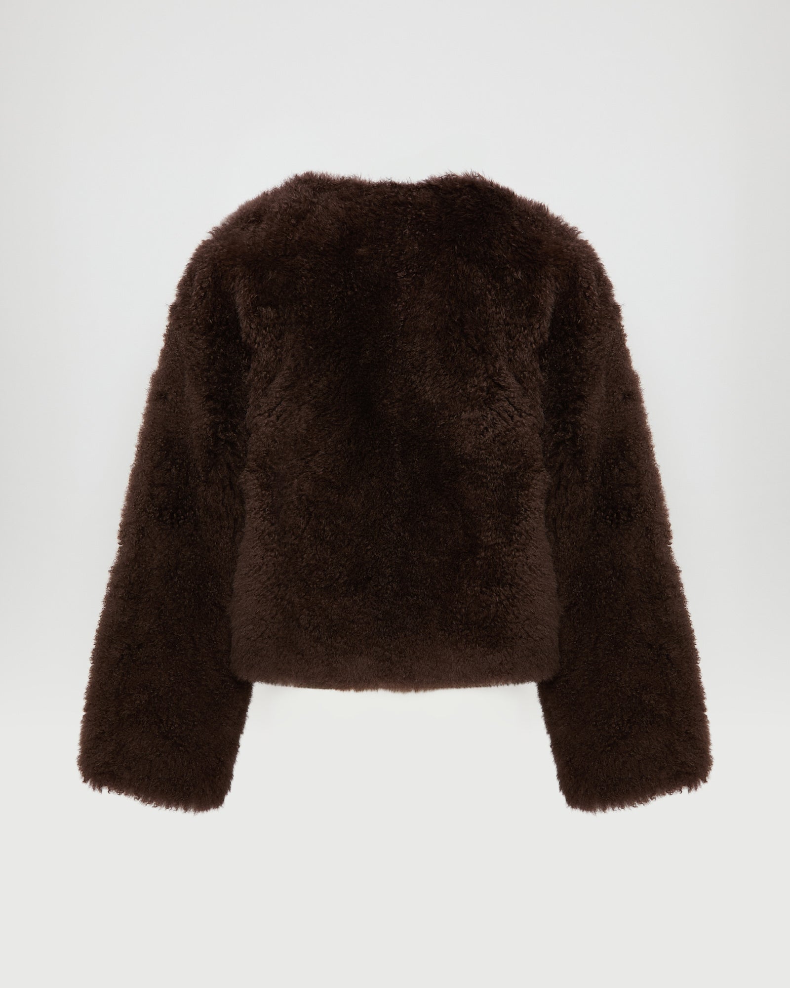 Short cashmere lambskin and merino knit jacket -Yves Salomon - New spring summer collection