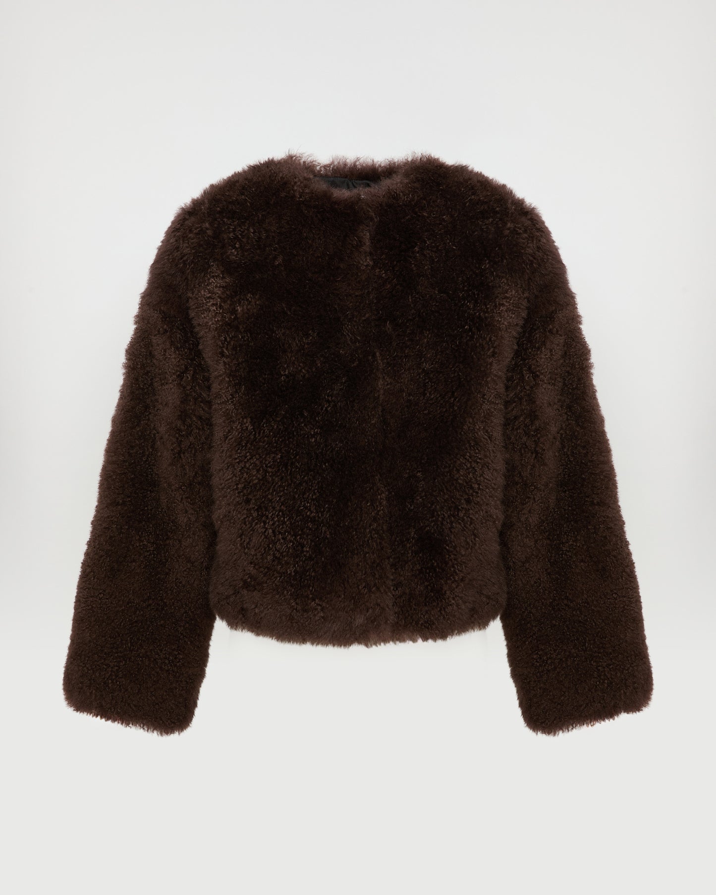 Short cashmere lambskin and merino knit jacket -Yves Salomon - New spring summer collection