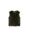Cropped feather gilet