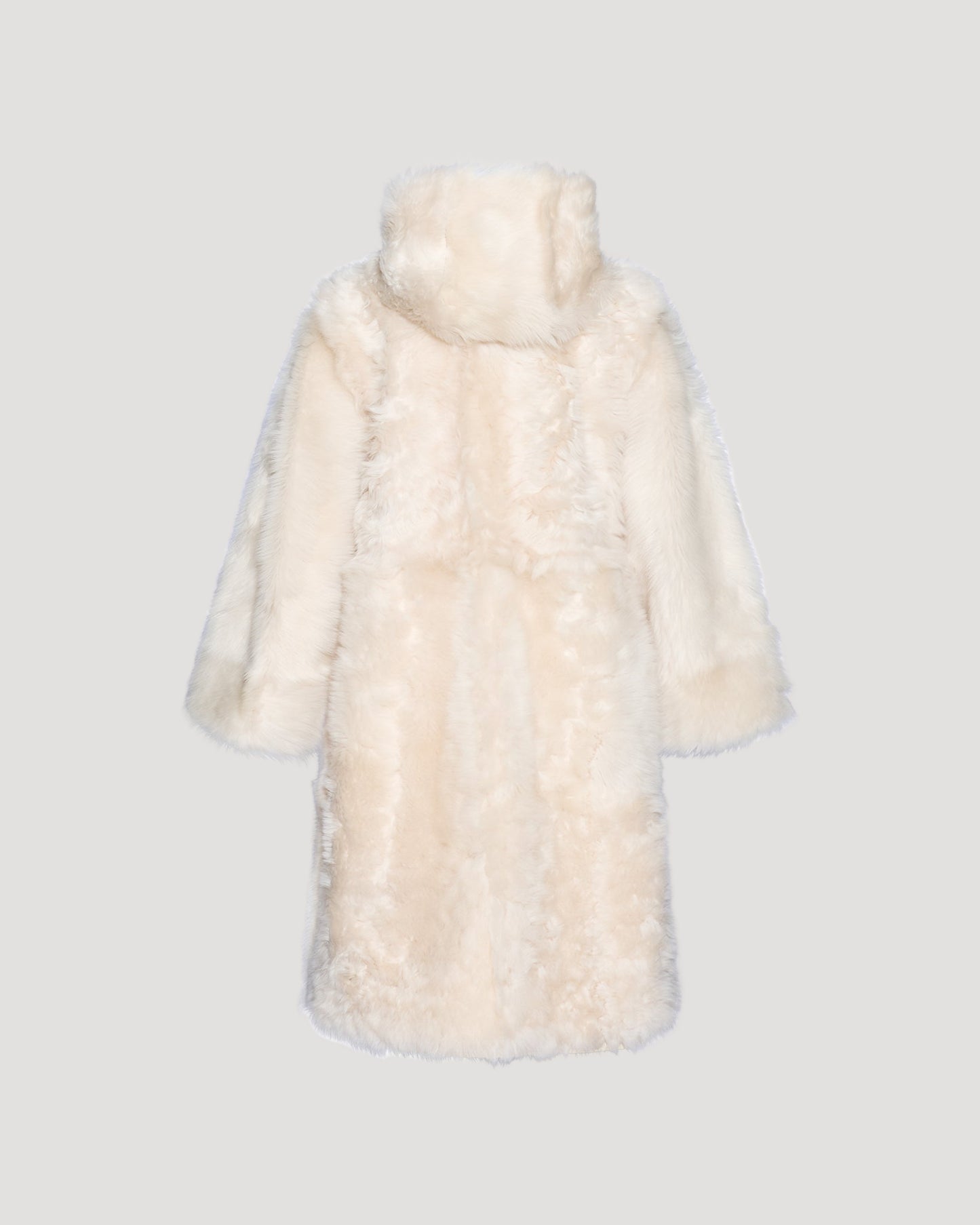 Long Toscana lambskin parka styled coat