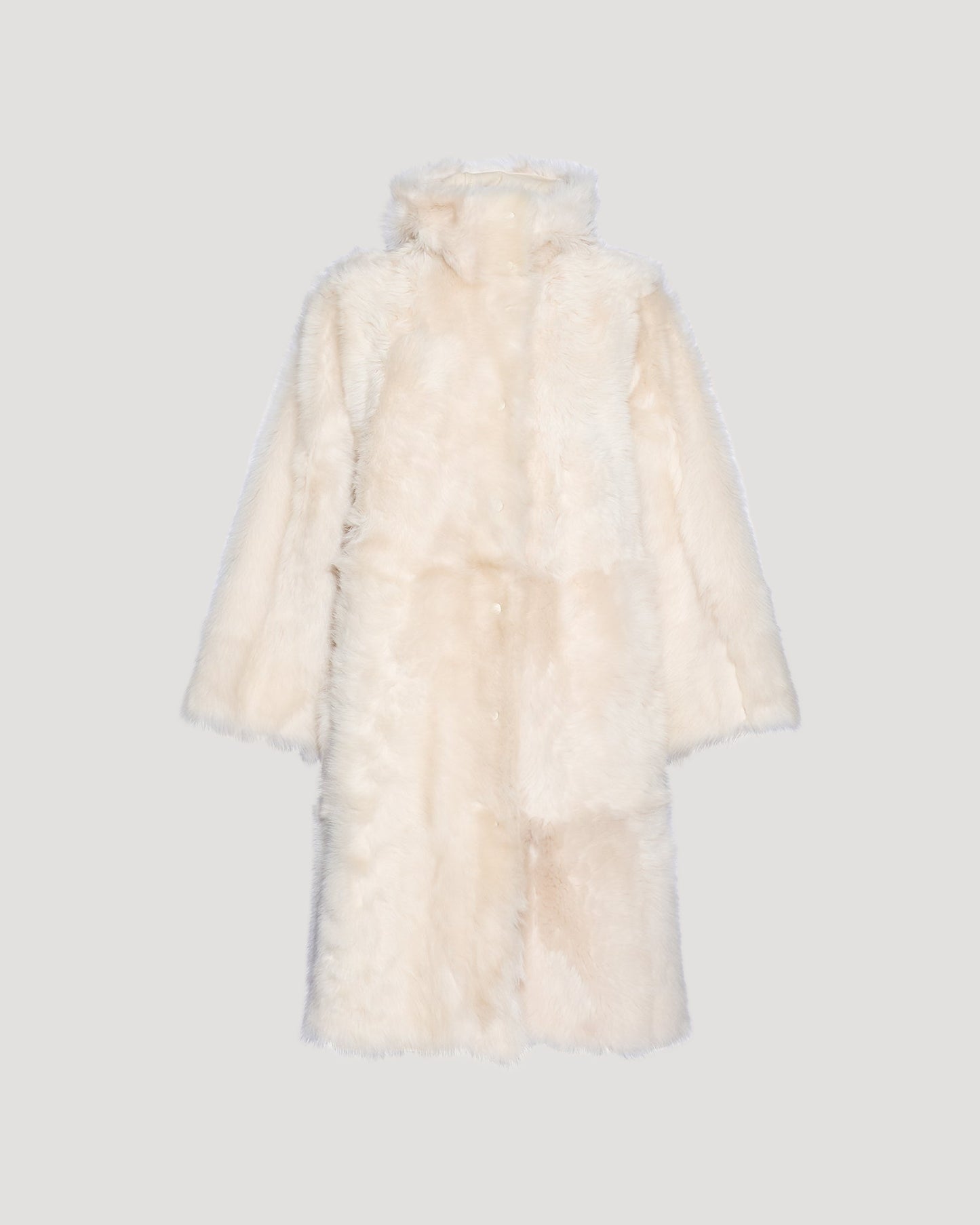 Long Toscana lambskin parka styled coat