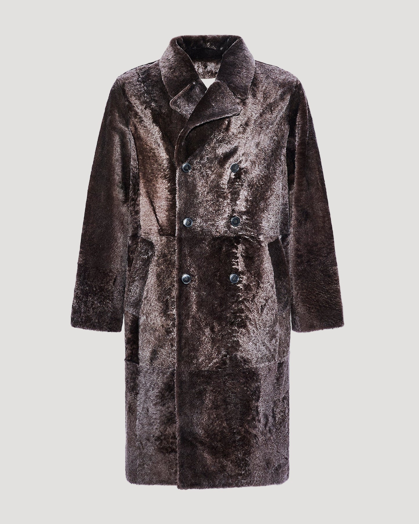 7/8 coat in Lacon shearling lambskin