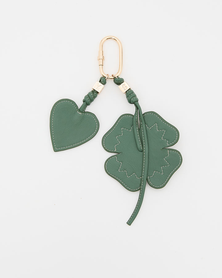 Clover bag charm / keyring