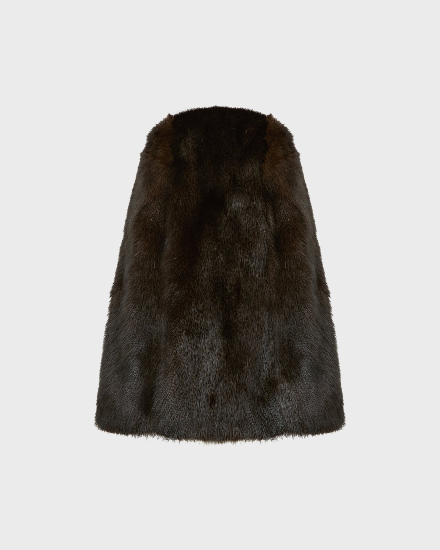 Mink fur and leather hood -Yves Salomon