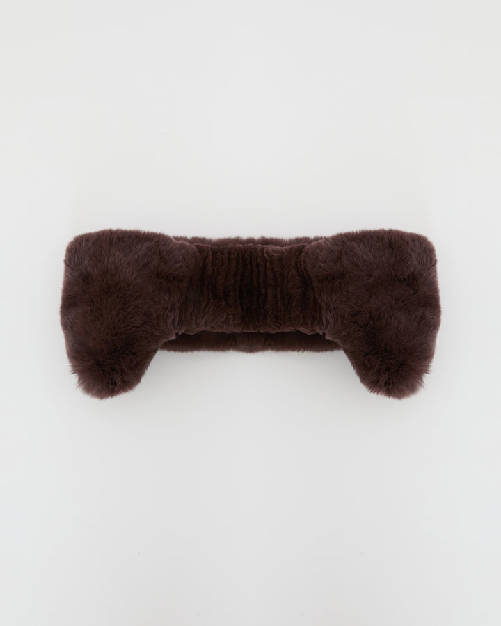 Rex rabbit fur headband -Yves Salomon