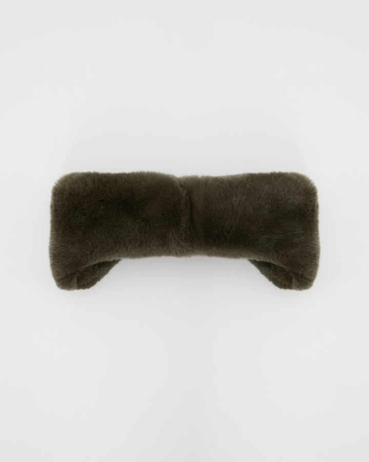 Rex rabbit fur headband -Yves Salomon