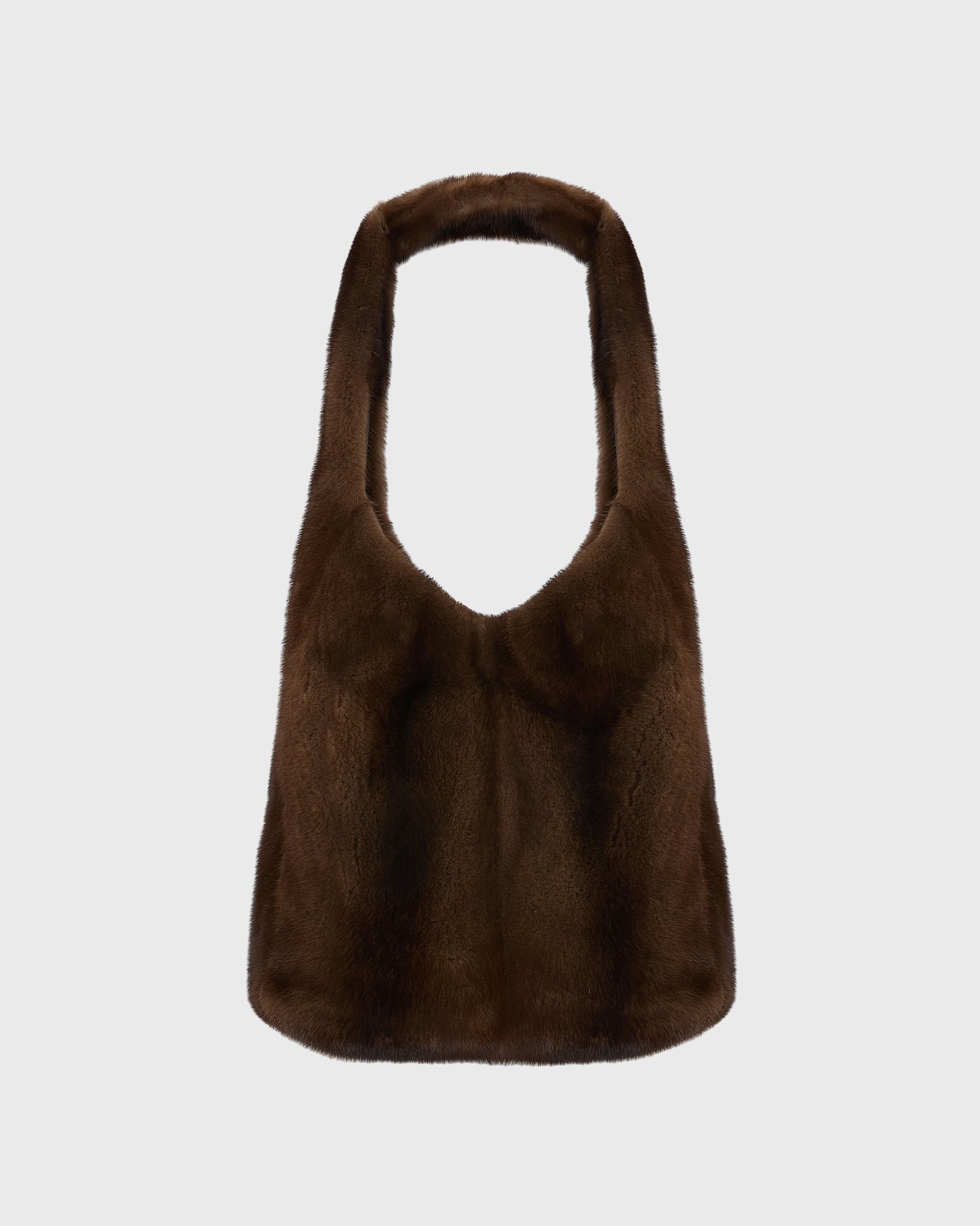 Mink fur bag with lamnskin details -Yves Salomon