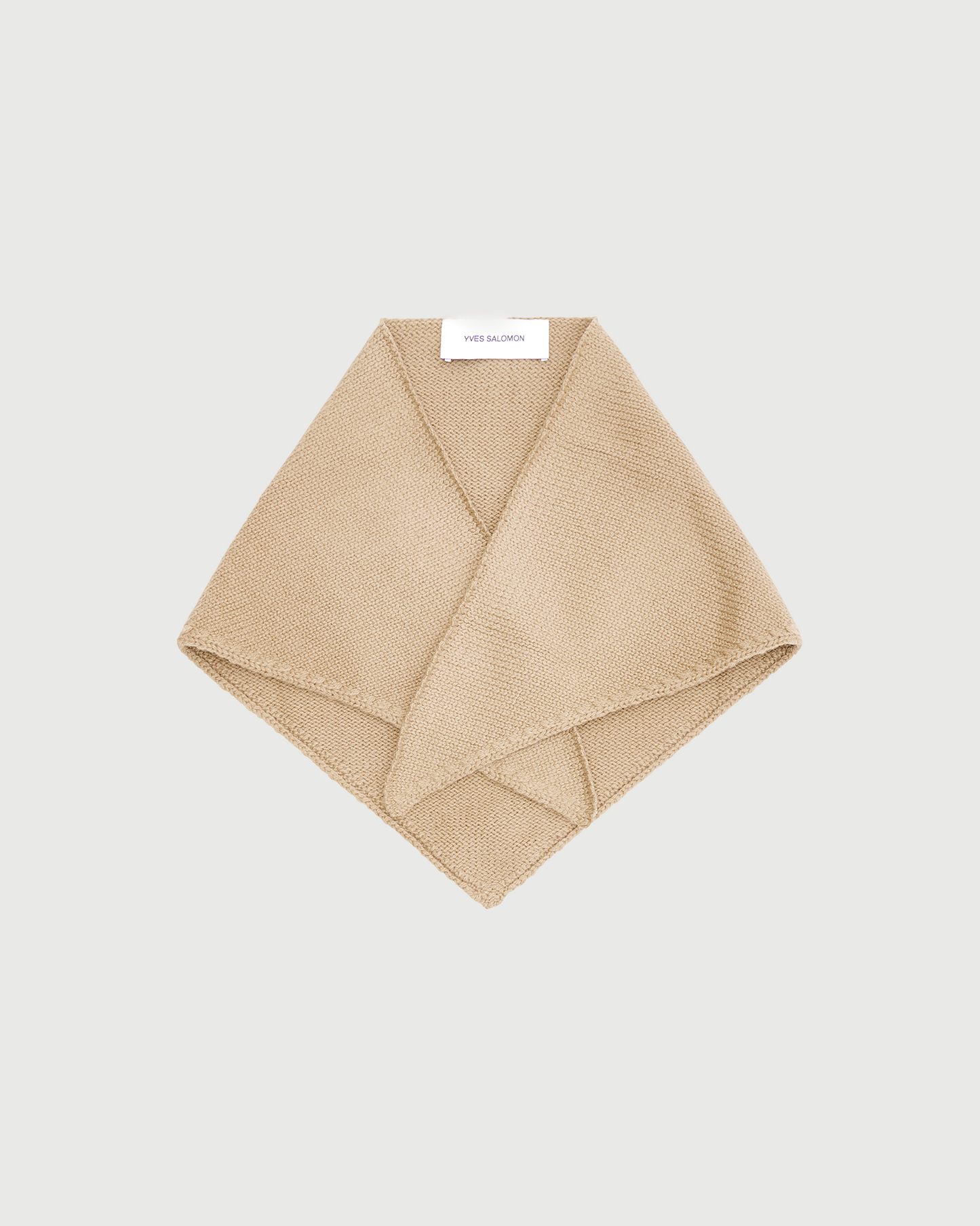 100% cashmere knit bandana - Yves Salomon - New Fall Winter Collection