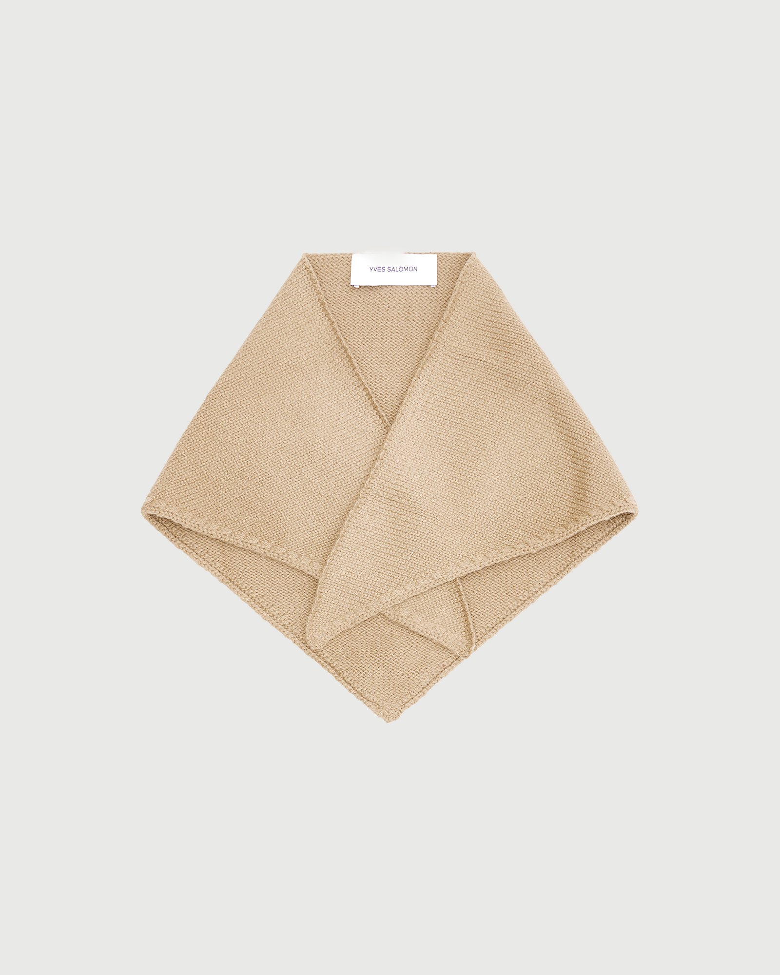 100% cashmere knit bandana - Yves Salomon - New Fall Winter Collection