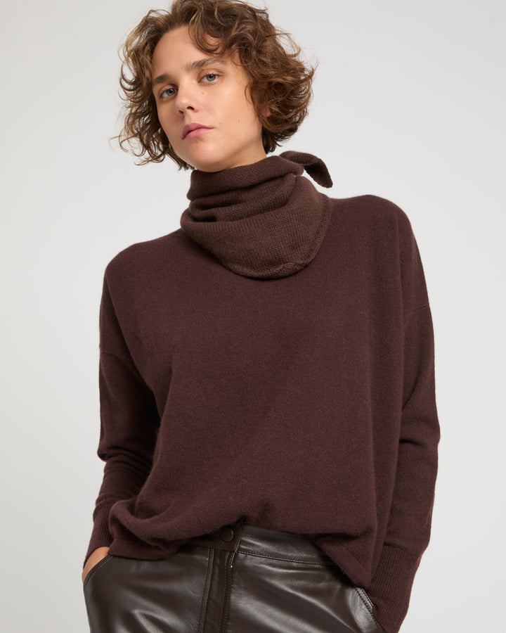 100% cashmere knit bandana