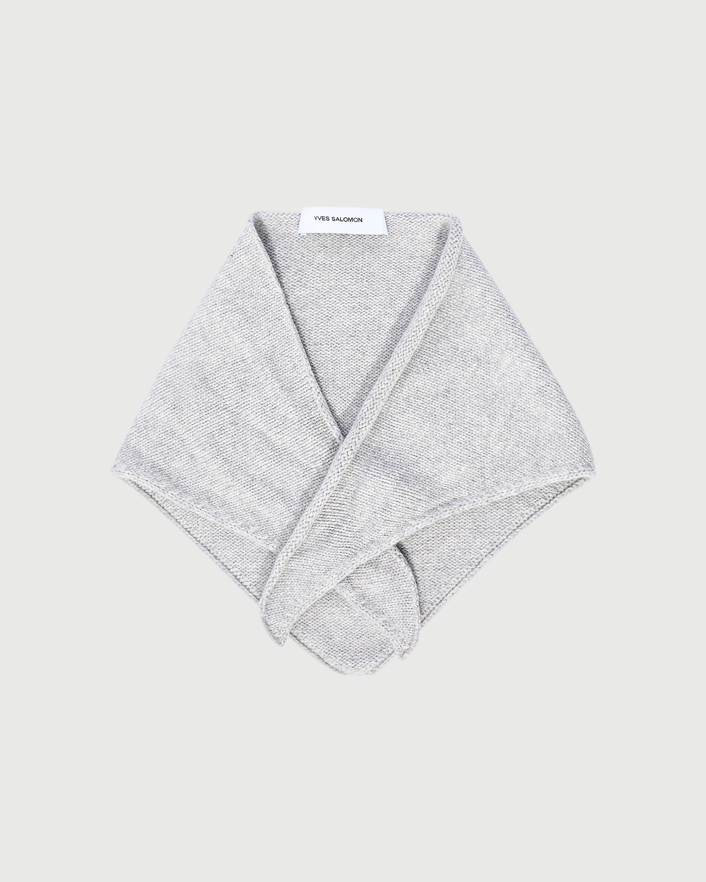 100% cashmere knit bandana - Yves Salomon - New Fall Winter Collection