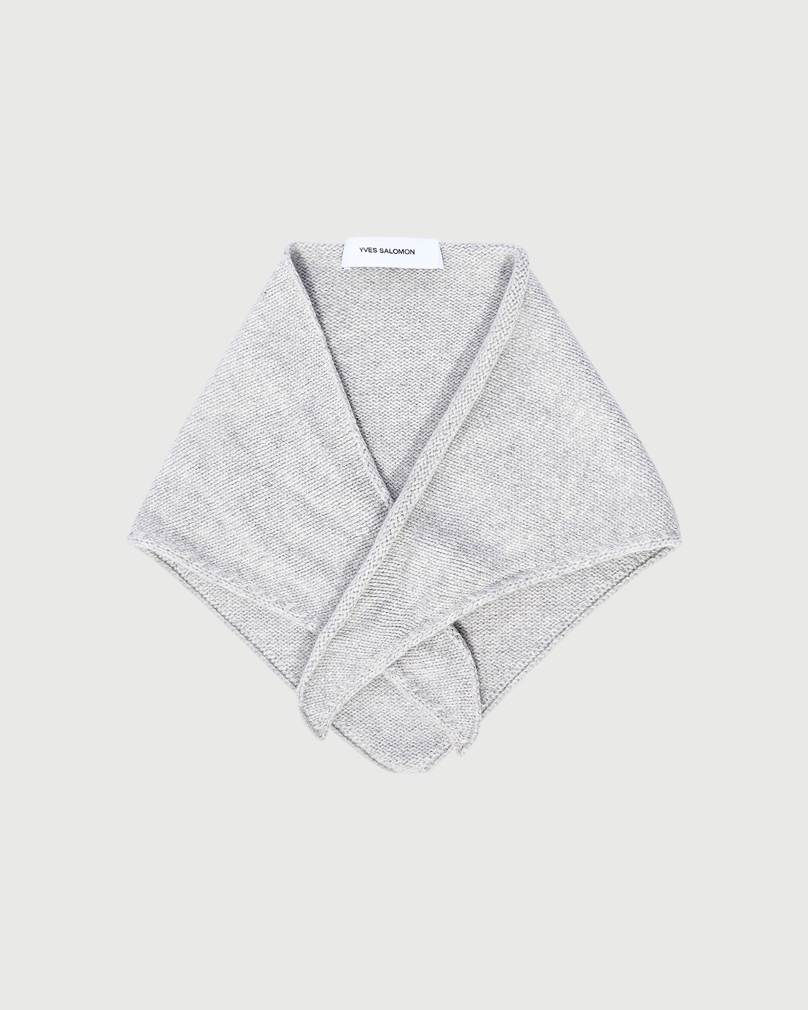 100% cashmere knit bandana - Yves Salomon - New Fall Winter Collection