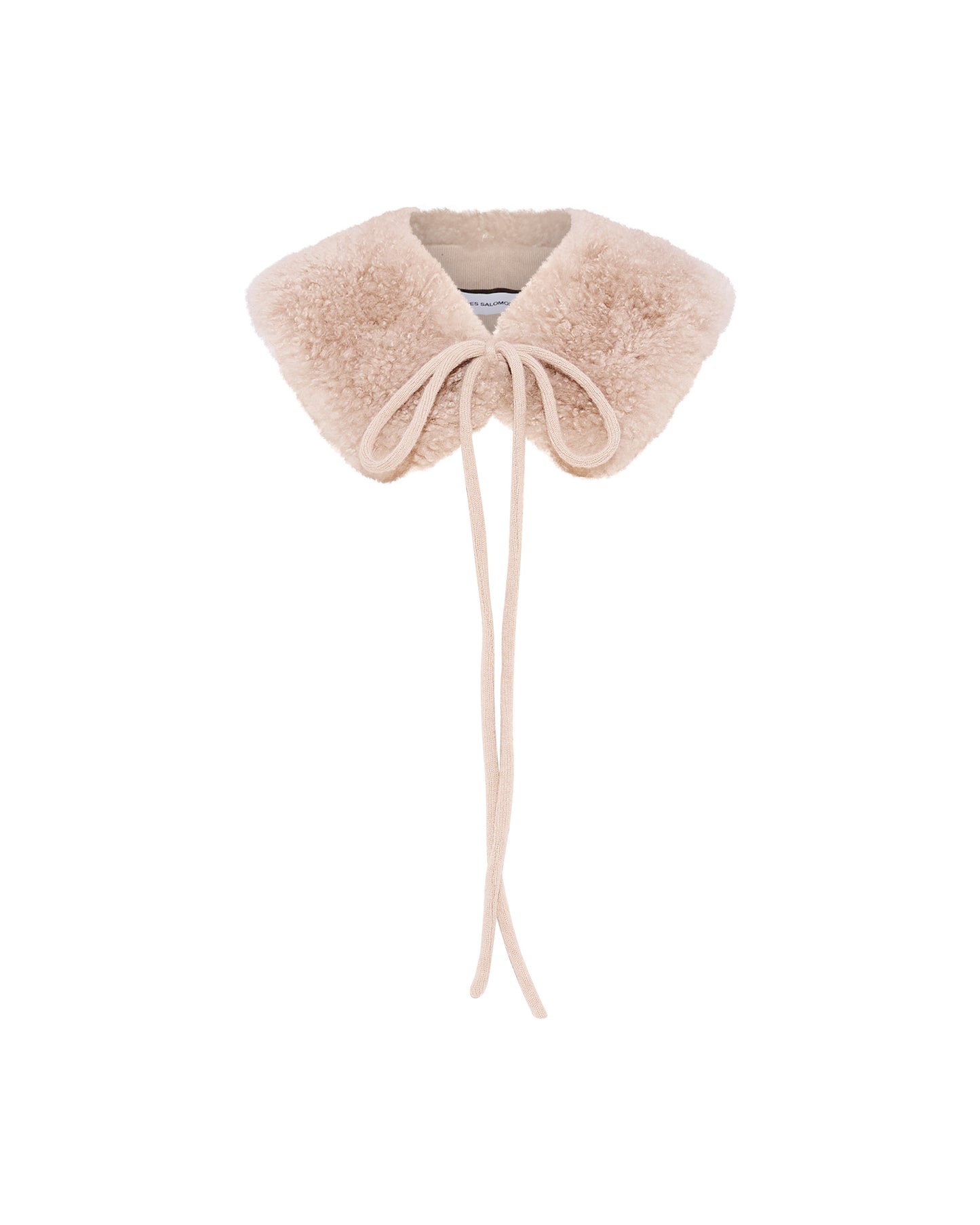 Cashmere lambskin collar