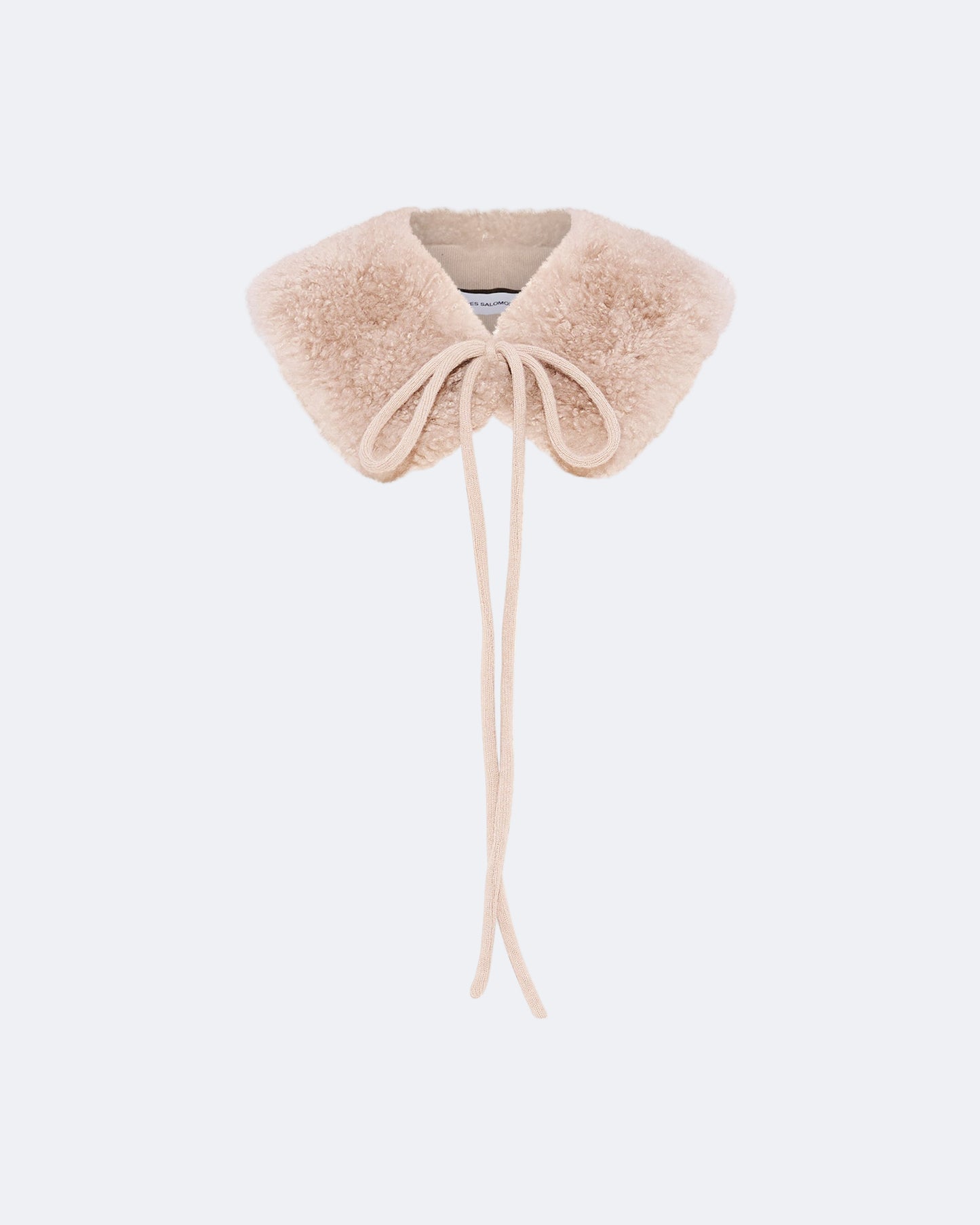 Cashmere lambskin collar
