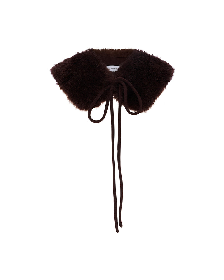 Cashmere lambskin collar