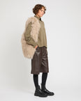Mongolian lambskin bag