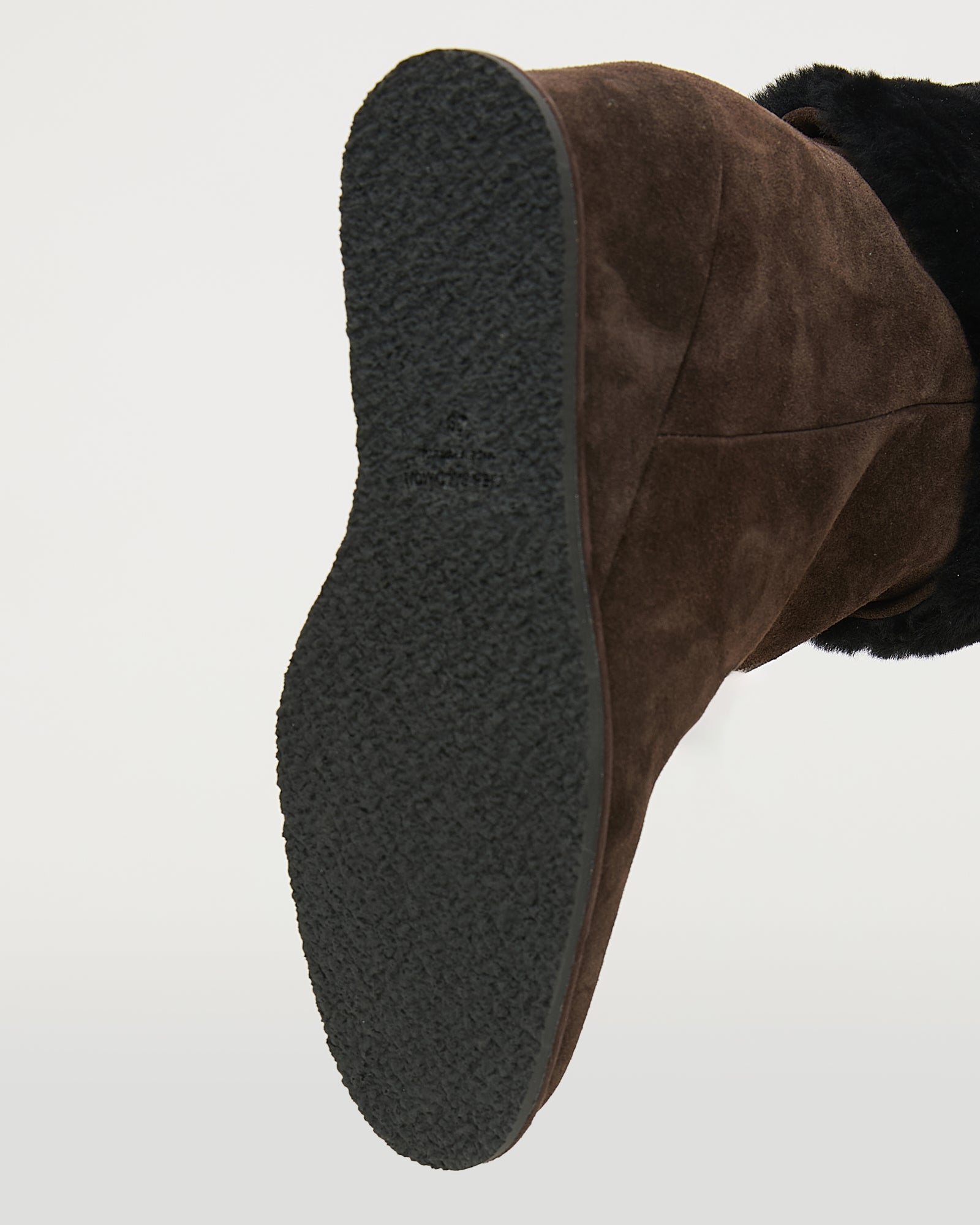 Wedge boots in Merino lambskin shearling -Yves Salomon