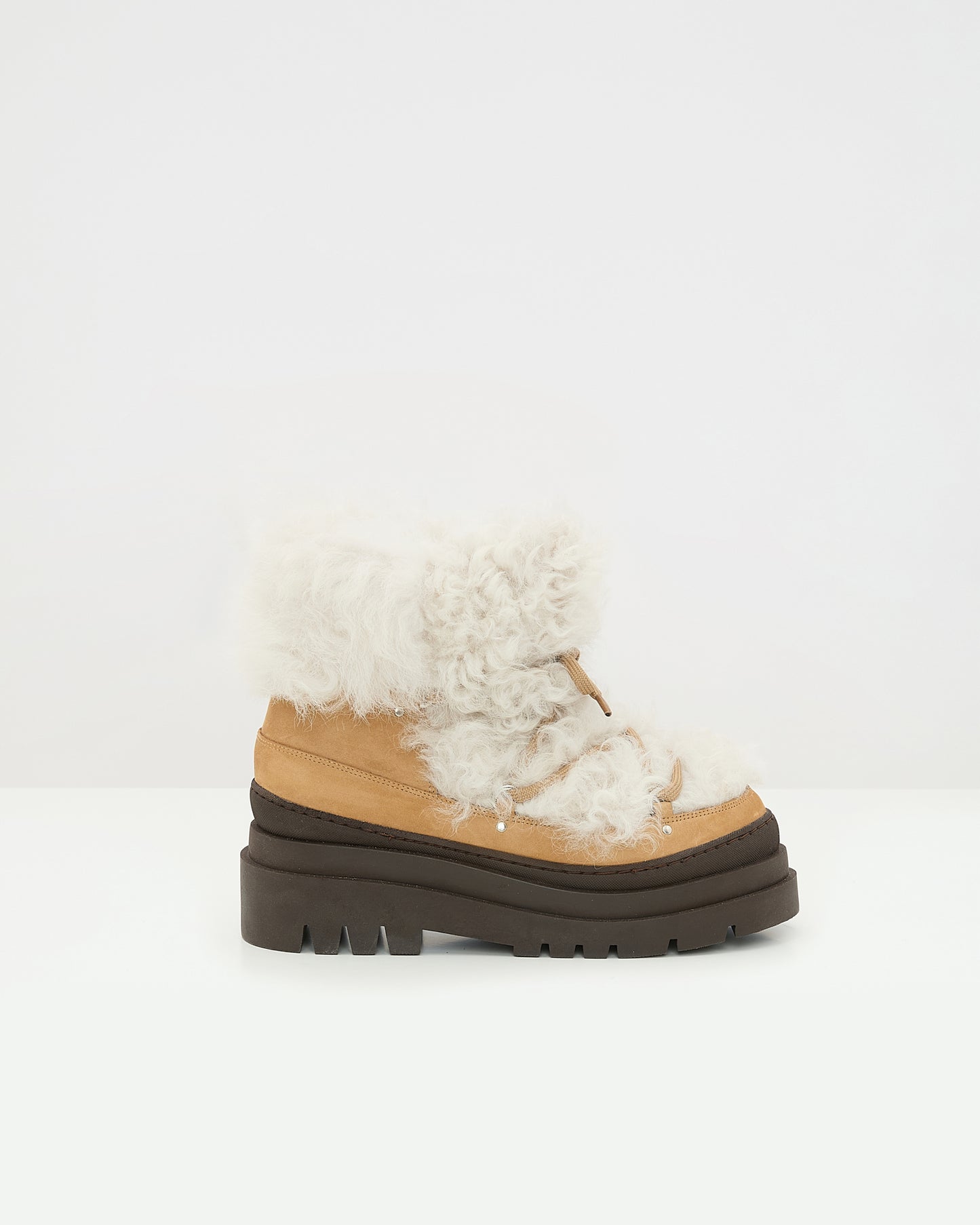 Merino lambskin shearling boots -Yves Salomon