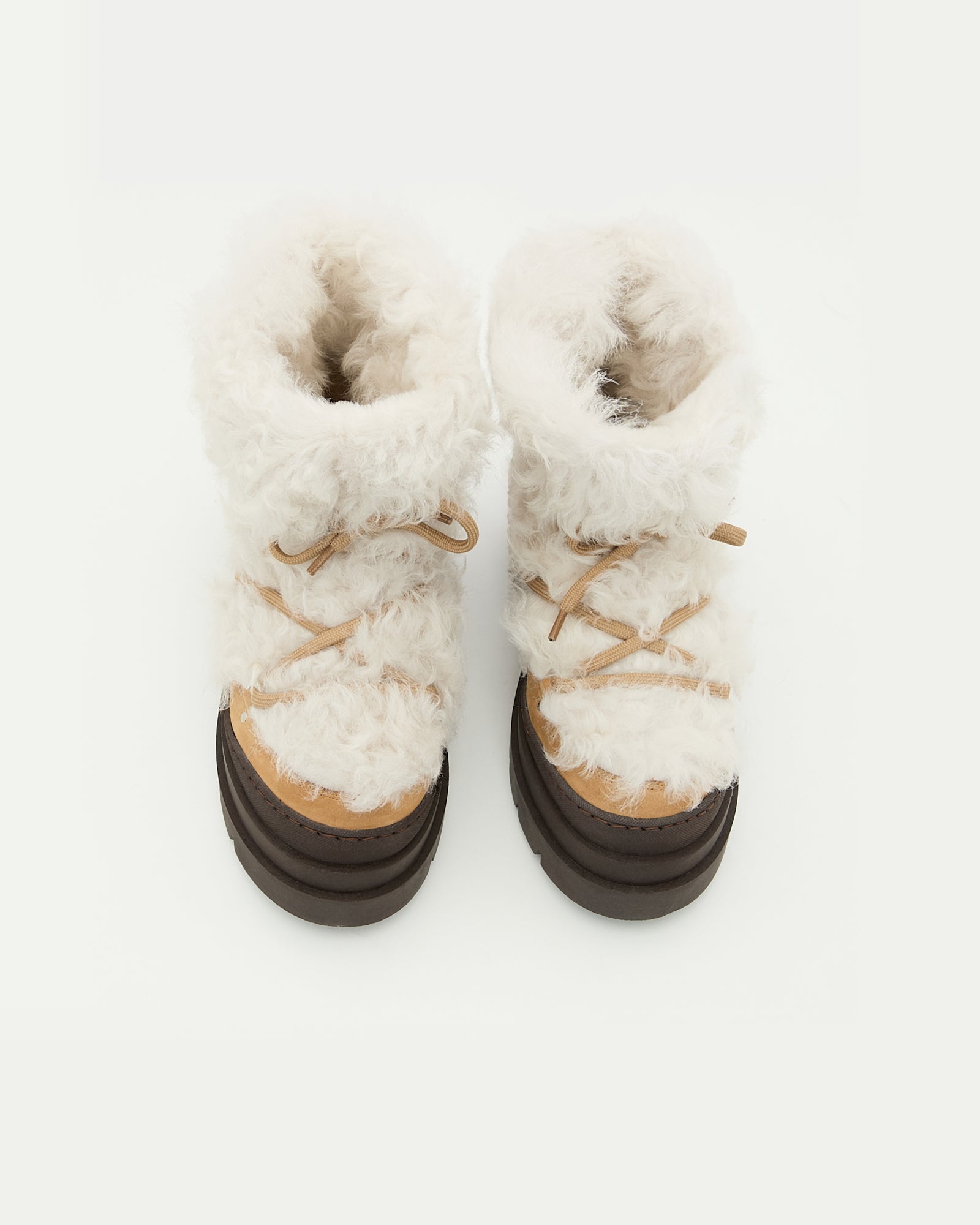 Merino lambskin shearling boots -Yves Salomon
