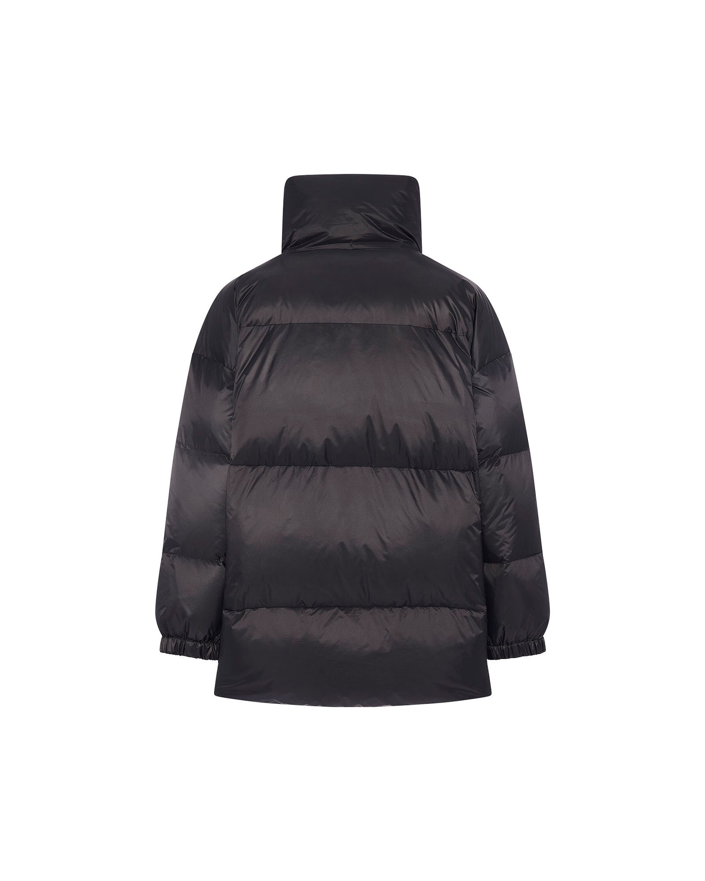 Mid-length down jacket with fluffy lambswool trim -Yves Salomon