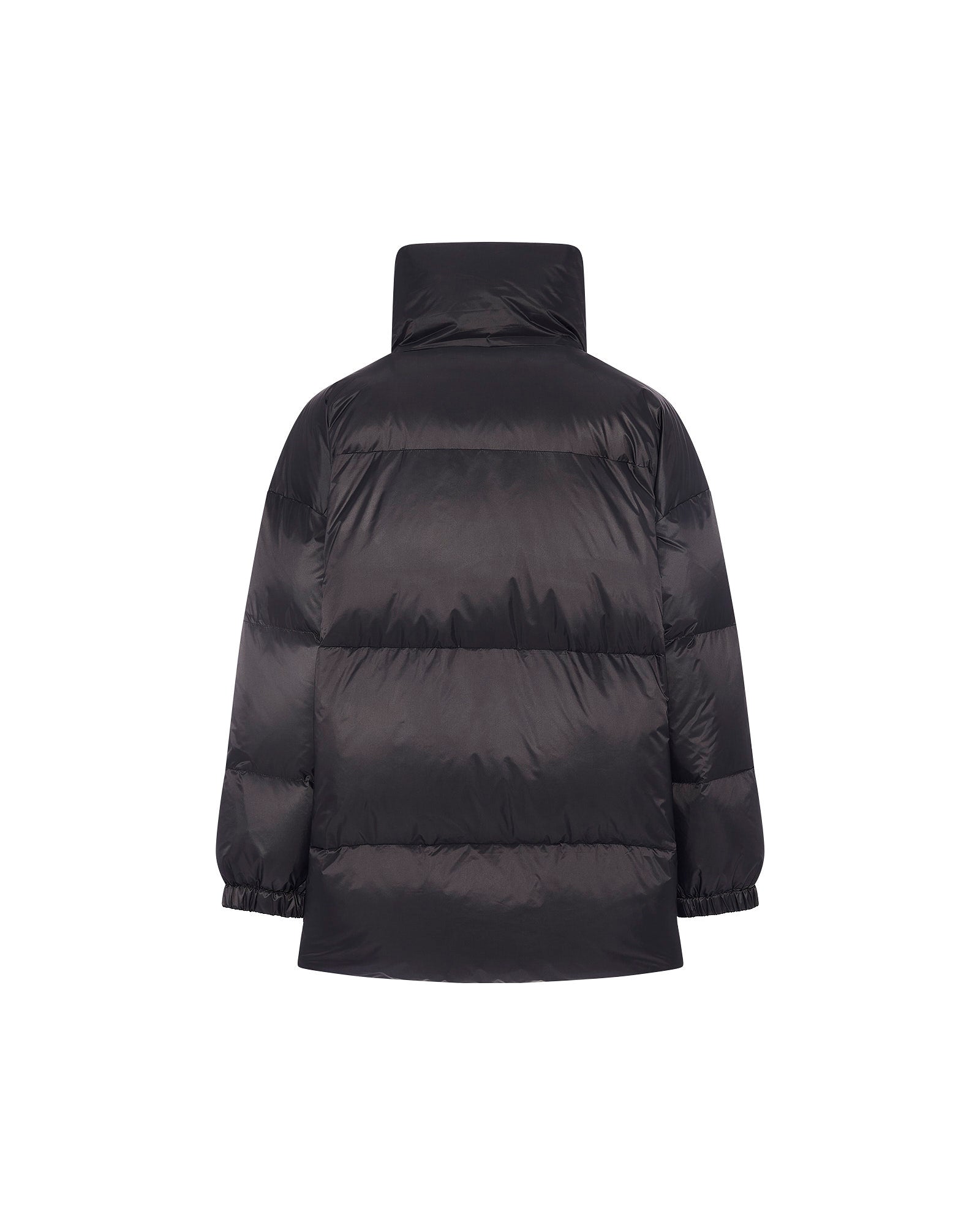 Mid-length down jacket with fluffy lambswool trim -Yves Salomon