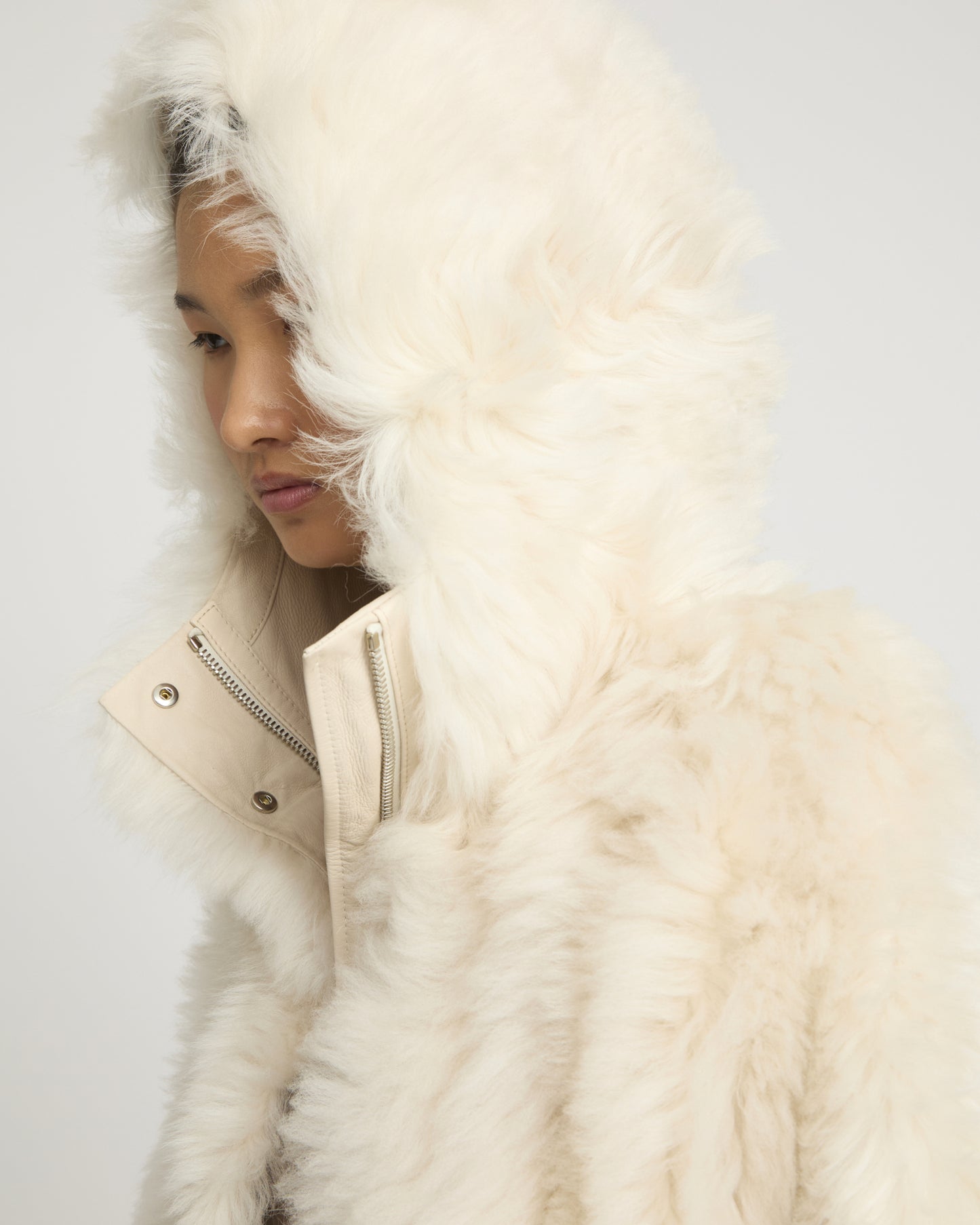 Long Toscana lambskin parka styled coat -Yves Salomon