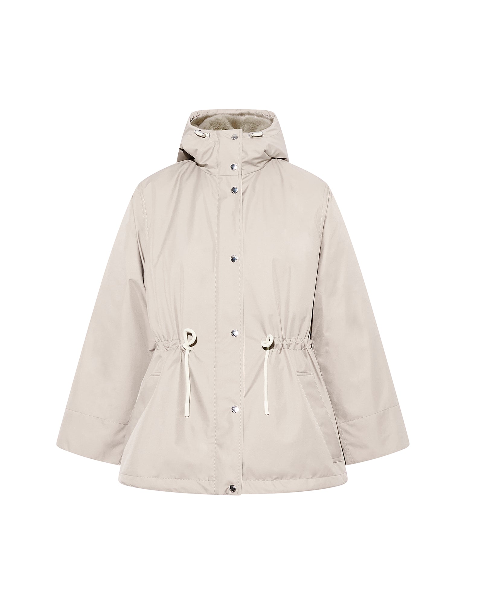 Technical fabric and mink parka -Yves Salomon