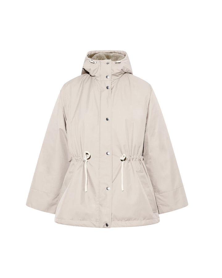 Technical fabric and mink parka -Yves Salomon