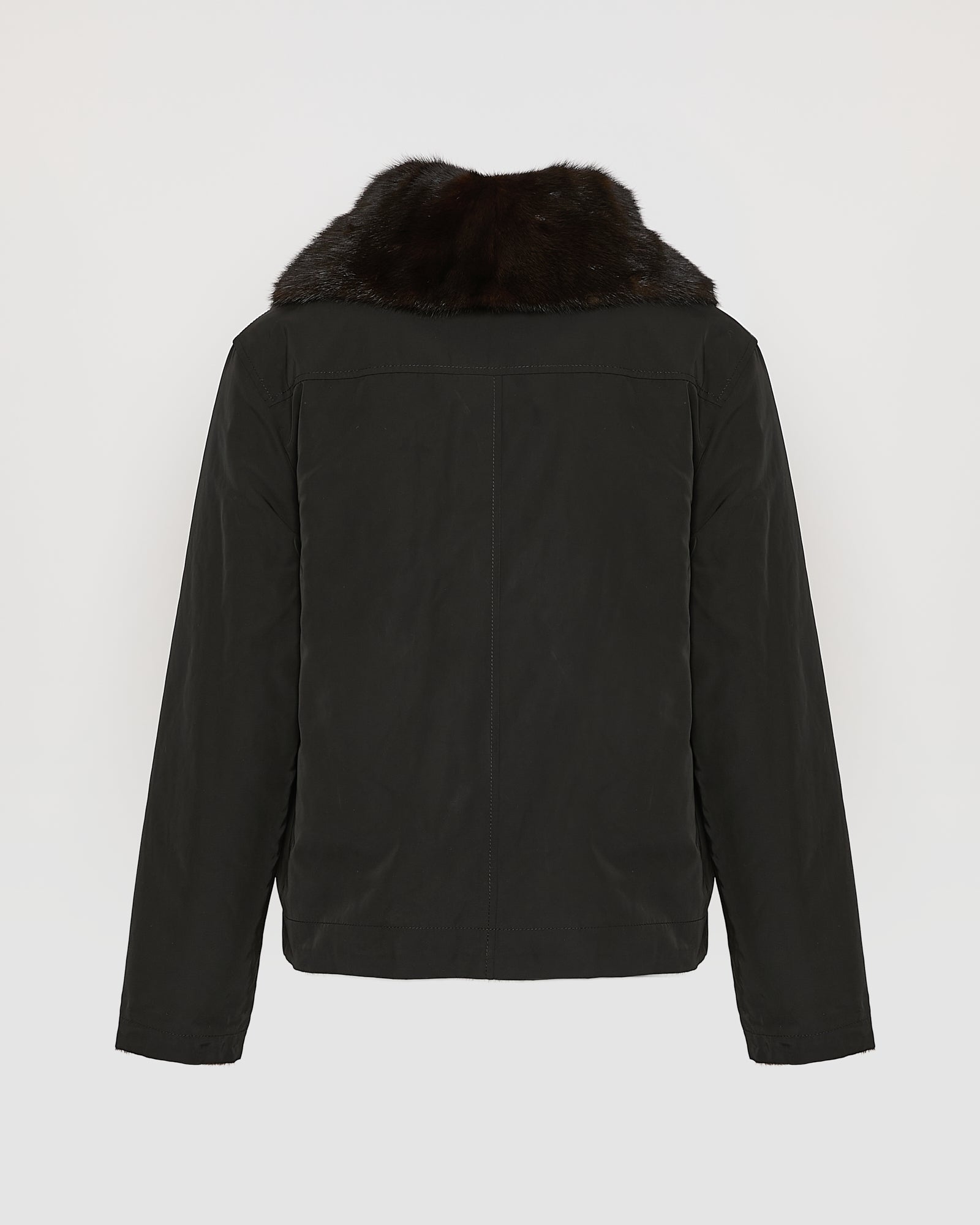 Reversible jacket in technical fabric and mink fur -Yves Salomon