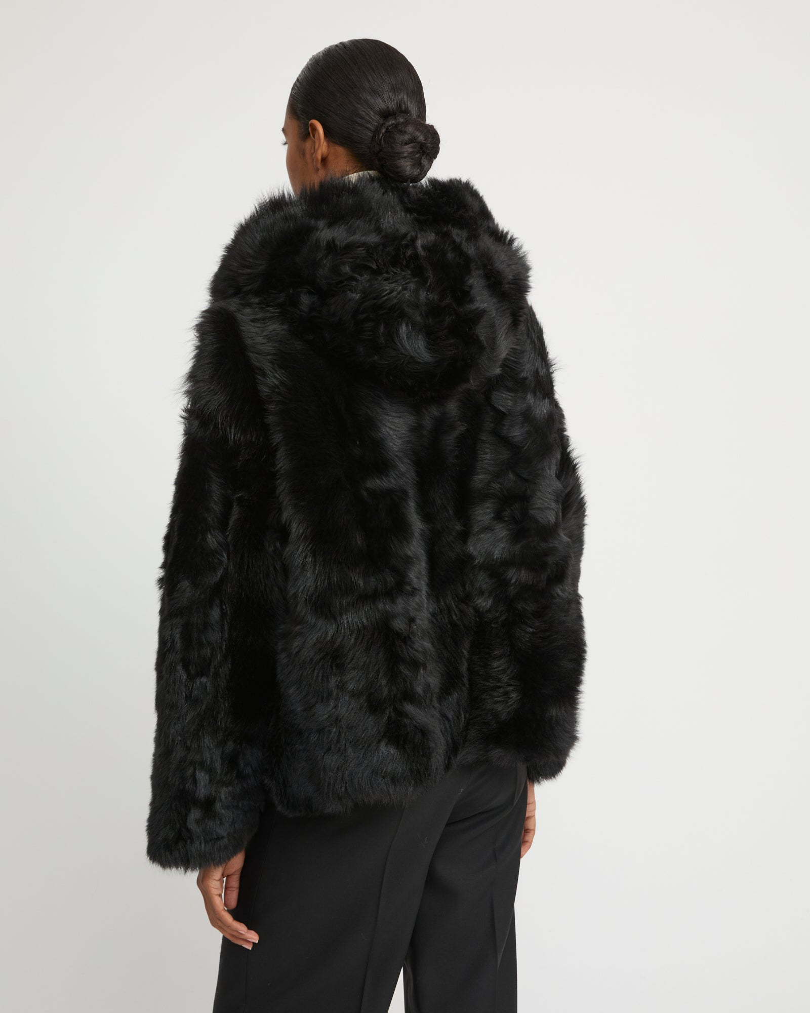 Short Toscana lambskin shearling parka -Yves Salomon