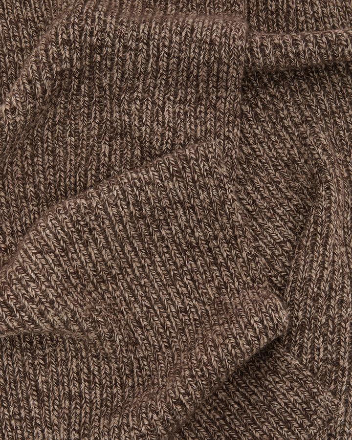 100% cashmere thick knit scarf -Yves Salomon
