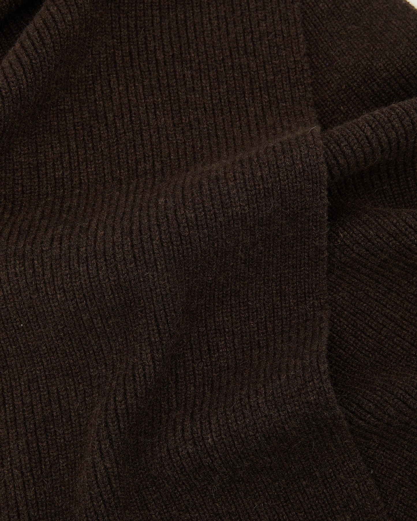 100% cashmere thick knit marl scarf