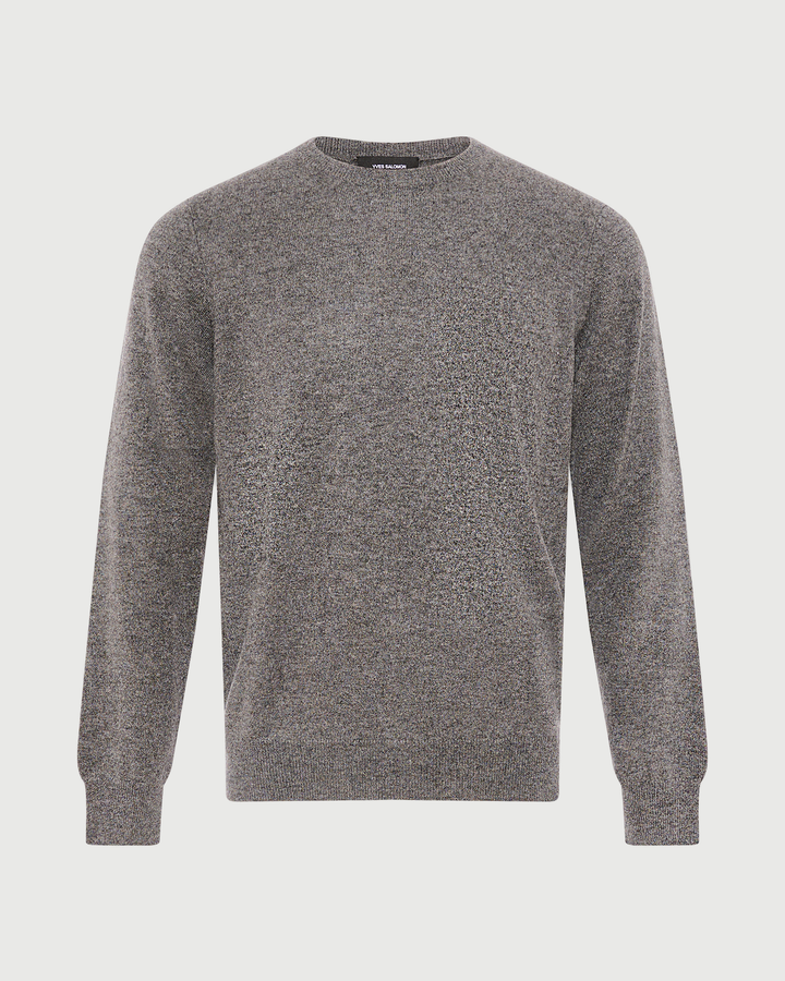 Crew neck knit jumper in 100% cashmere