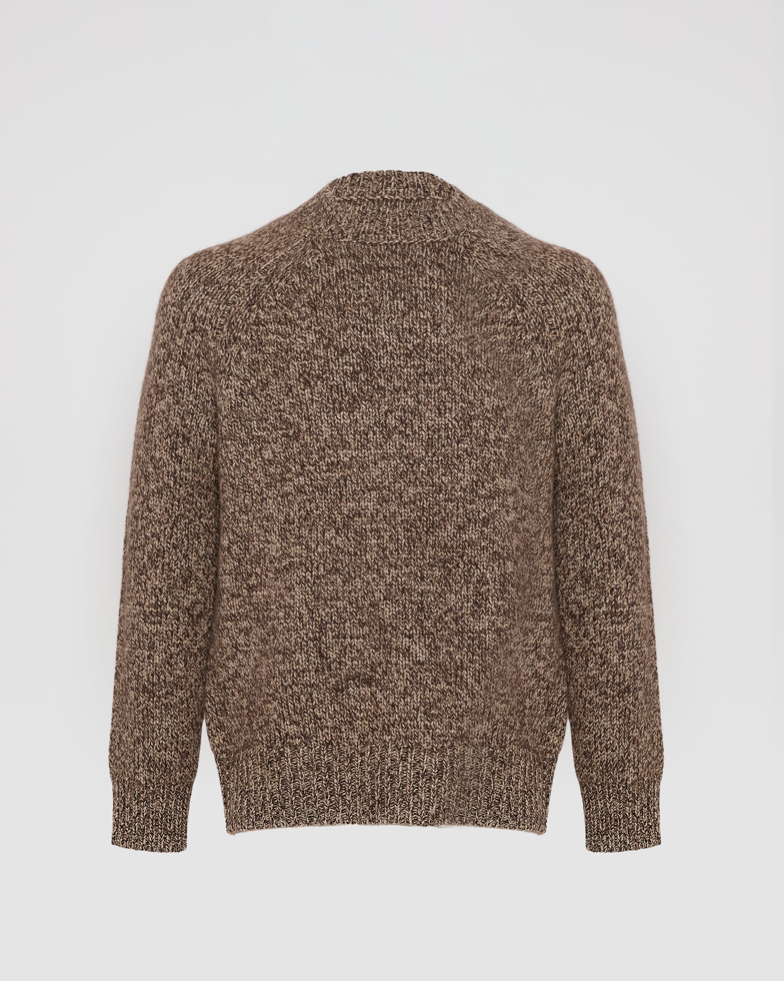 Crew neck jumper in 100% cashmere thick knit -Yves Salomon