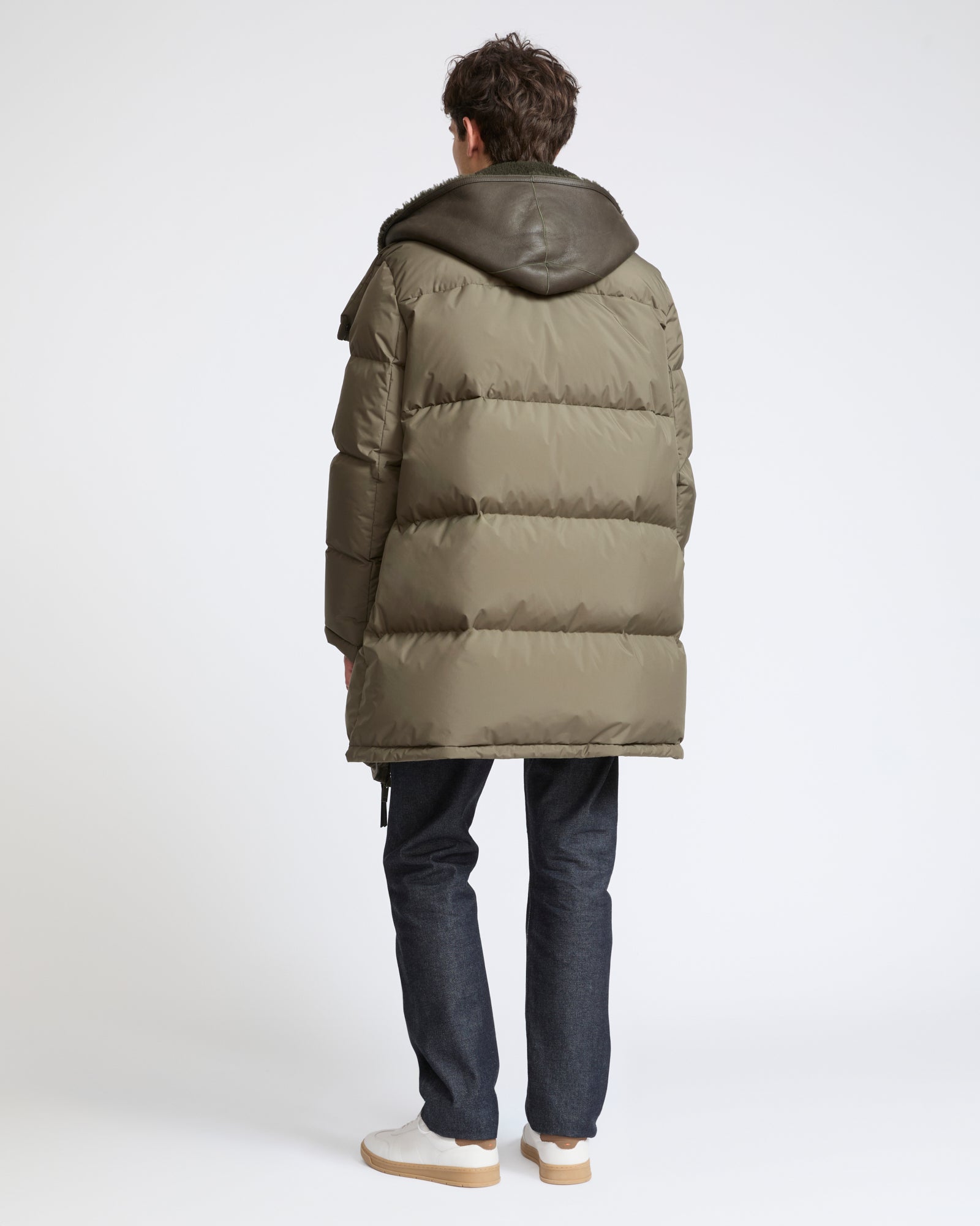 Down jacket with lambskin shearling bib - Yves Salomon - New Fall Winter Collection