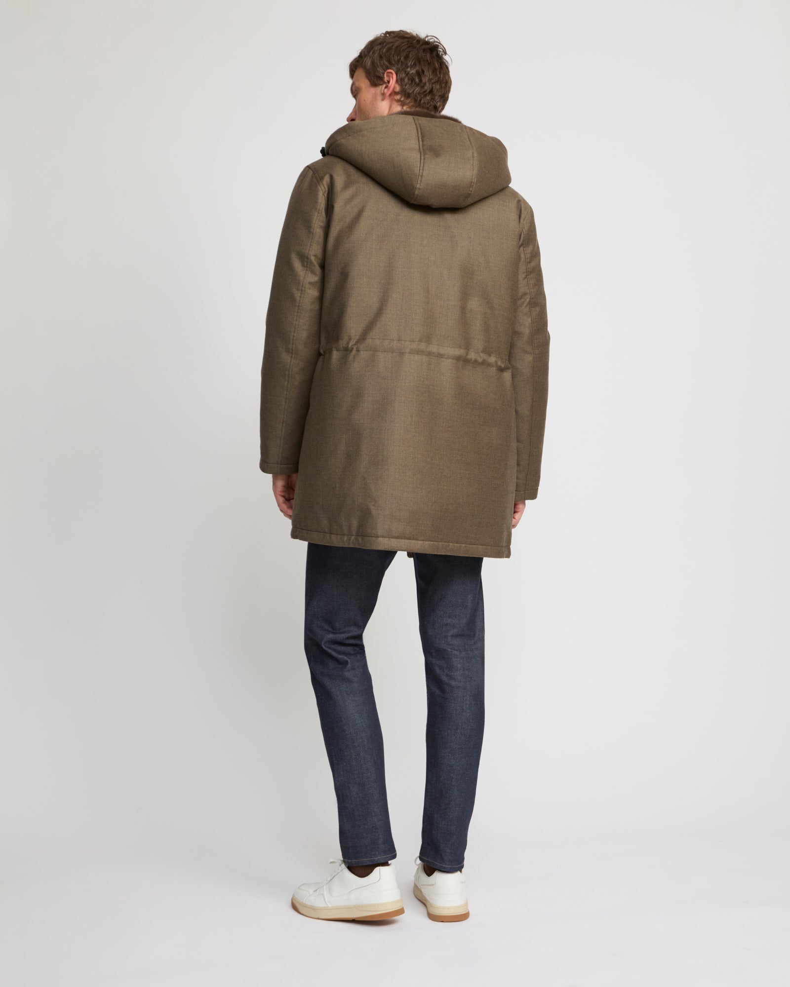 Iconic parka in Loro Piana fabric and mink fur -Yves Salomon